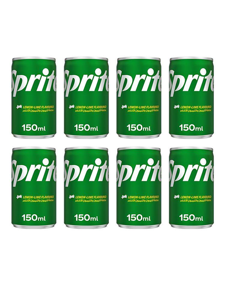 Газированный напиток Sprite Лимон/Лайм, 8 шт x 150 мл, Ирак