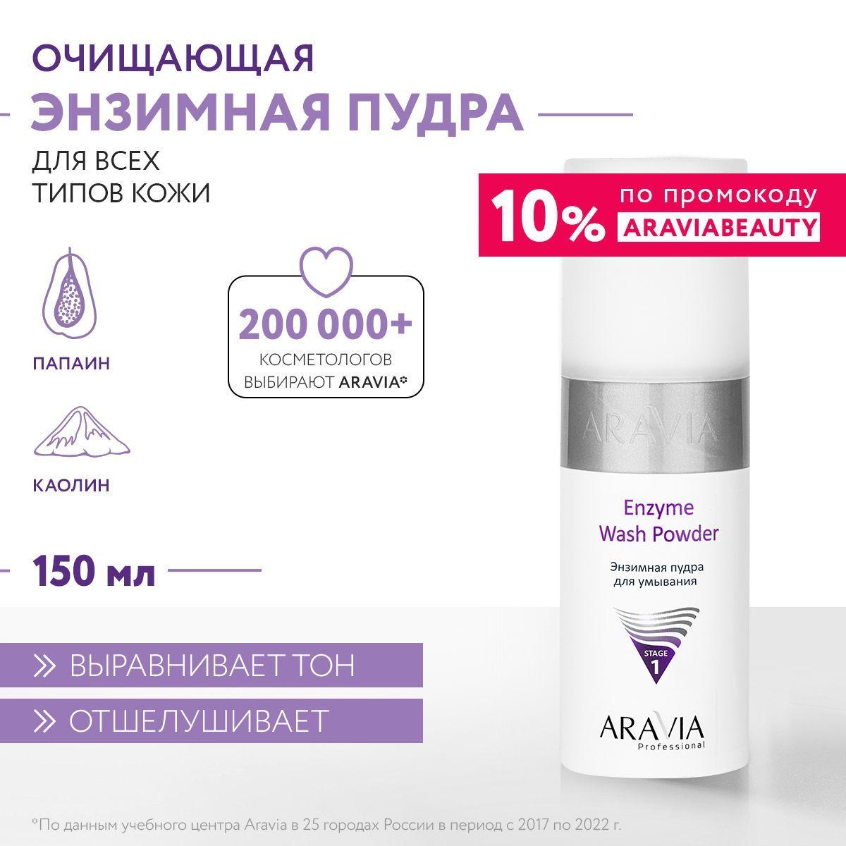 ARAVIA Professional Пудра Enzyme Wash Powder энзимная для умывания, 150 мл