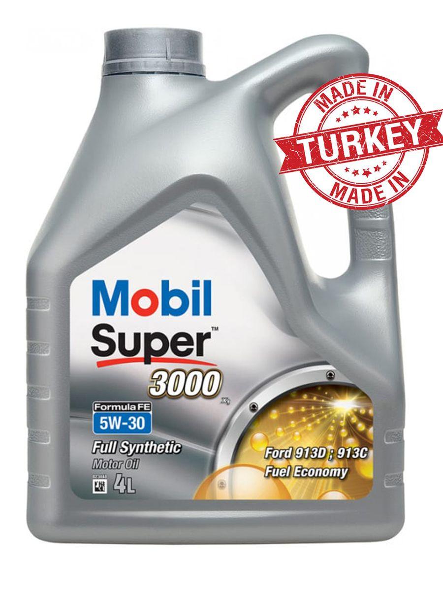 MOBIL super 3000 x1 formula fe 5W-30 Масло моторное, Синтетическое, 4 л