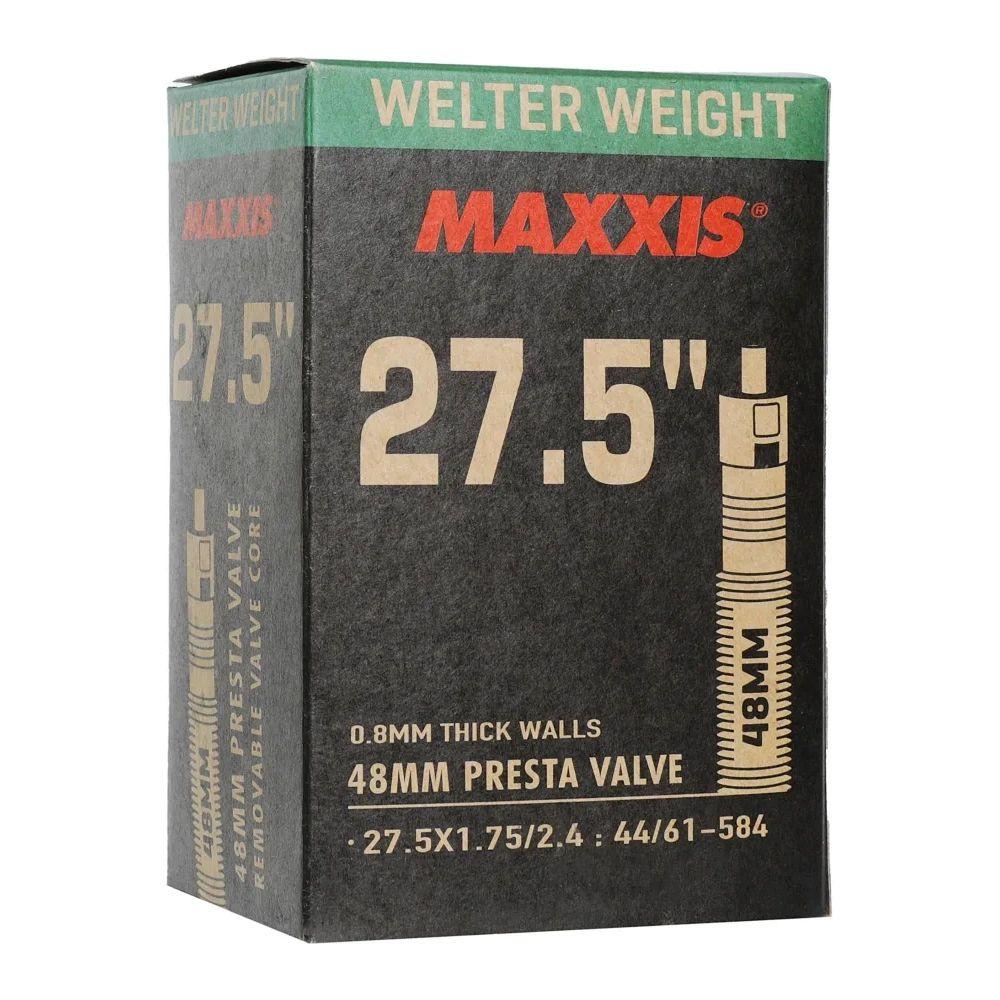 Maxxis | Камера 27.5x1.75/2.4 Maxxis Welter Weight, толщина 0.8 мм, велониппель 48 мм