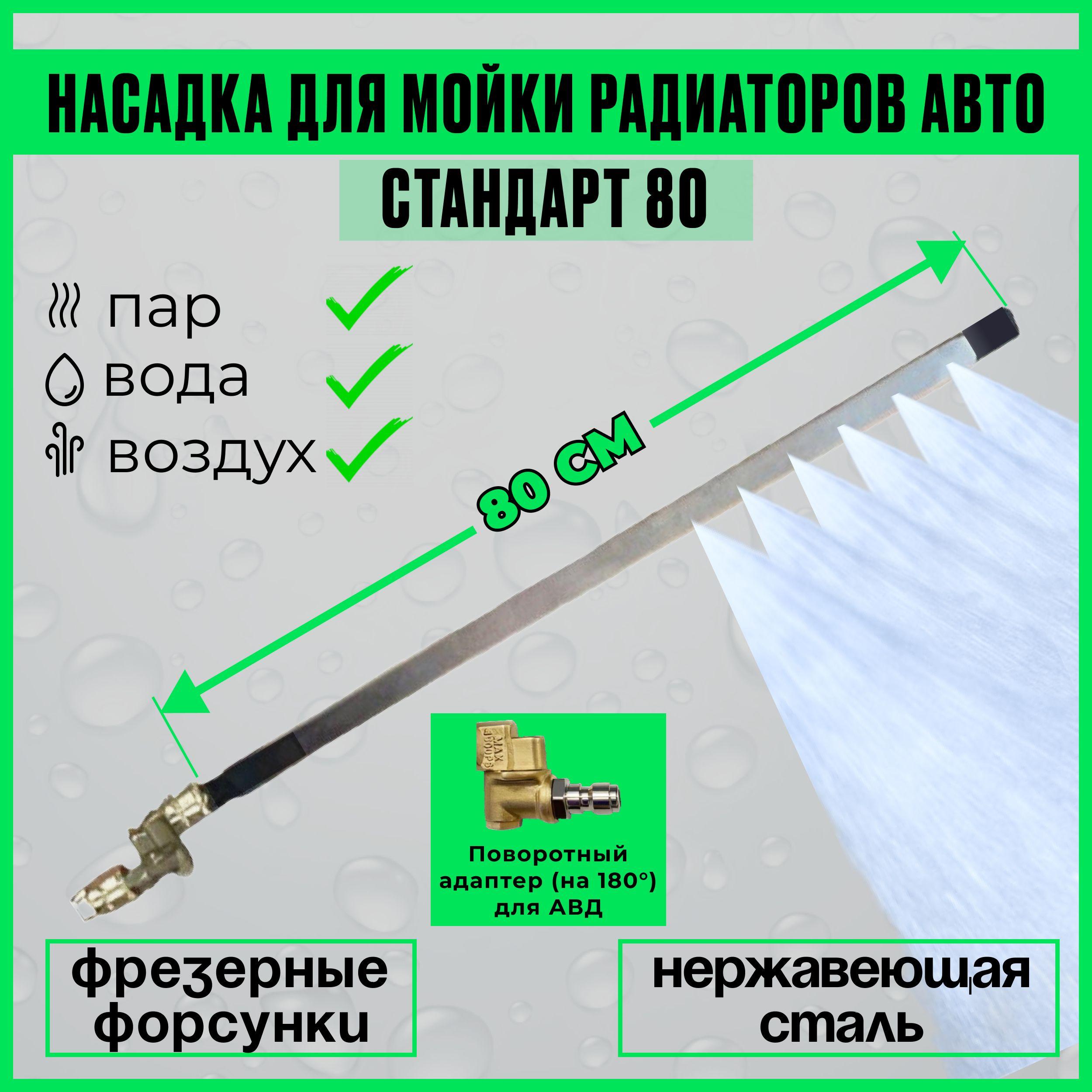 Насадка для мойки радиатора автомобиля. Стандарт (80см) для мойки высокого давления