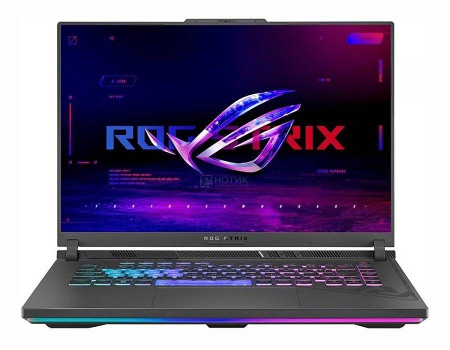 ASUS ROG STRIX G16 Игровой ноутбук 16", Intel Core i7-13650HX, RAM 16 ГБ, SSD, NVIDIA GeForce RTX 4060 для ноутбуков (8 Гб), Windows Home, серый, серый металлик, Русская раскладка