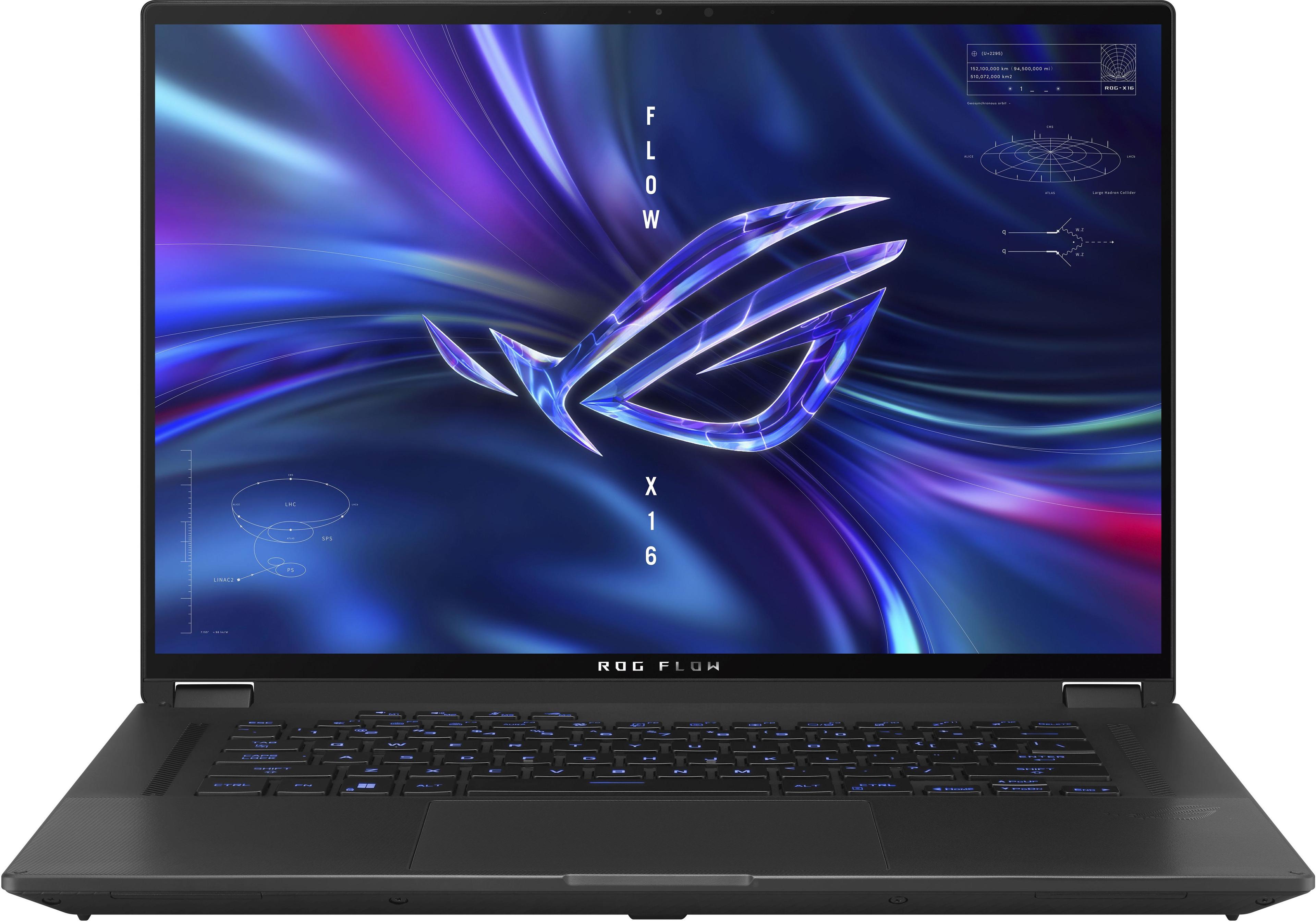 ASUS ROG Flow GV601VI-NL062W Игровой ноутбук 16", Intel Core i9-13900H, RAM 32 ГБ, SSD 1024 ГБ, NVIDIA GeForce RTX 4060 для ноутбуков (8 Гб), Windows Home, (90NR0G01-M00390), черный, Русская раскладка