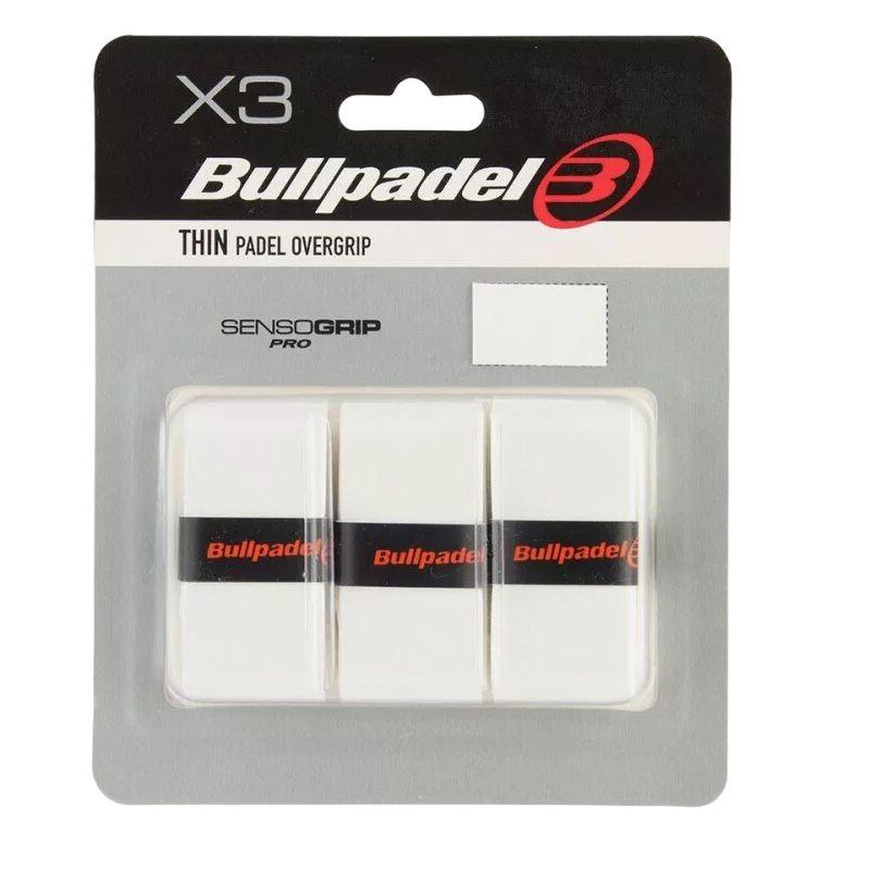 Bullpadel | Обмотка для ручки Bullpadel Overgrip Thin х3, White