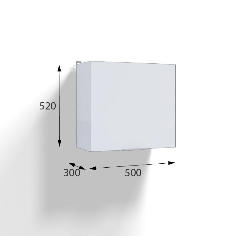 Кухонный модуль навесной для вытяжки 50см, белый