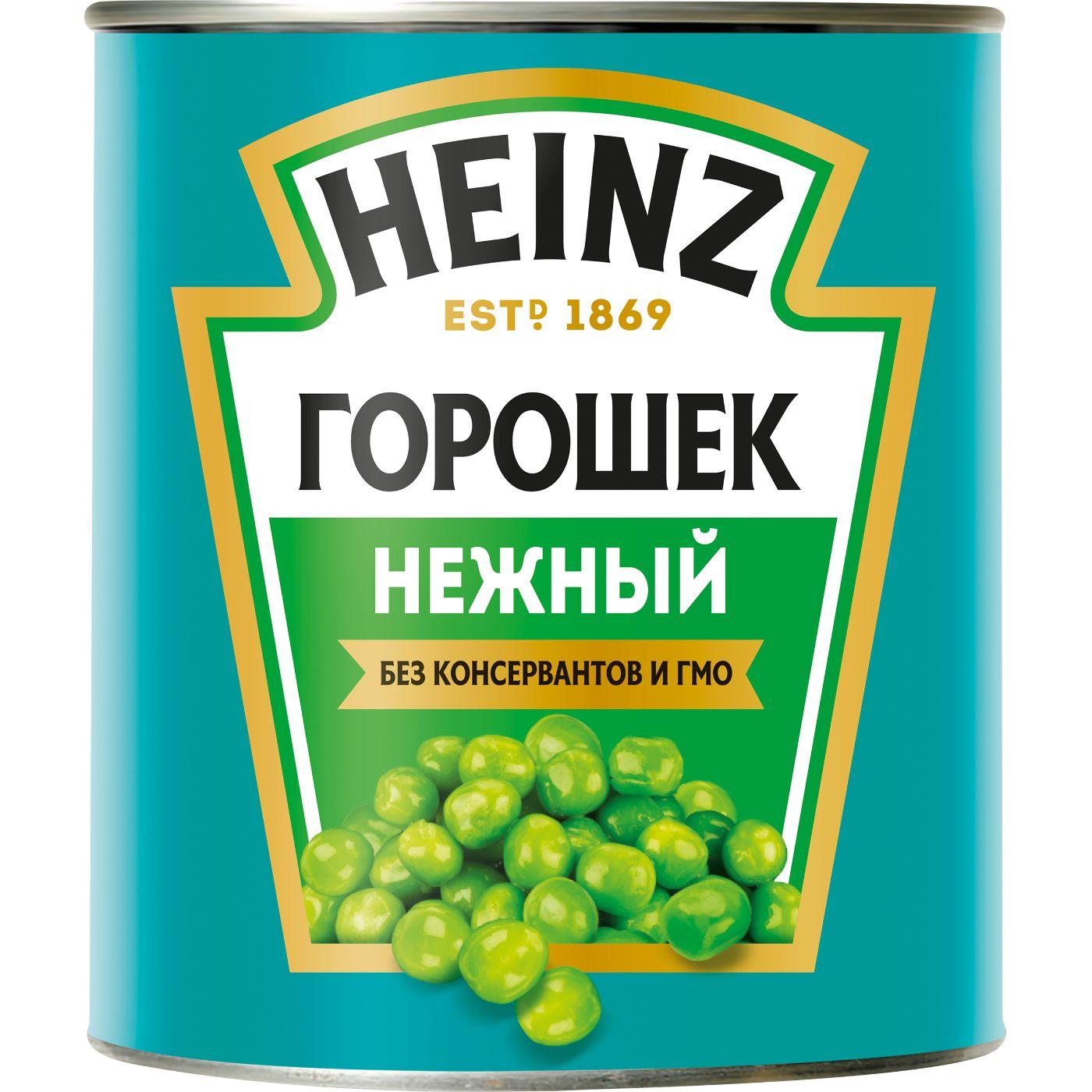 Горошек зеленый HEINZ Нежный из мозговых сортов ж/б, 400г