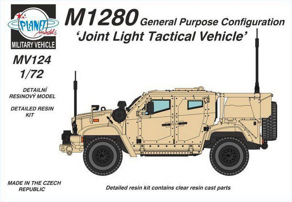 Сборная модель автомобиля M1280 General Purpose Configuration Joint Light Tactical Vehicle, масштаб 1/72