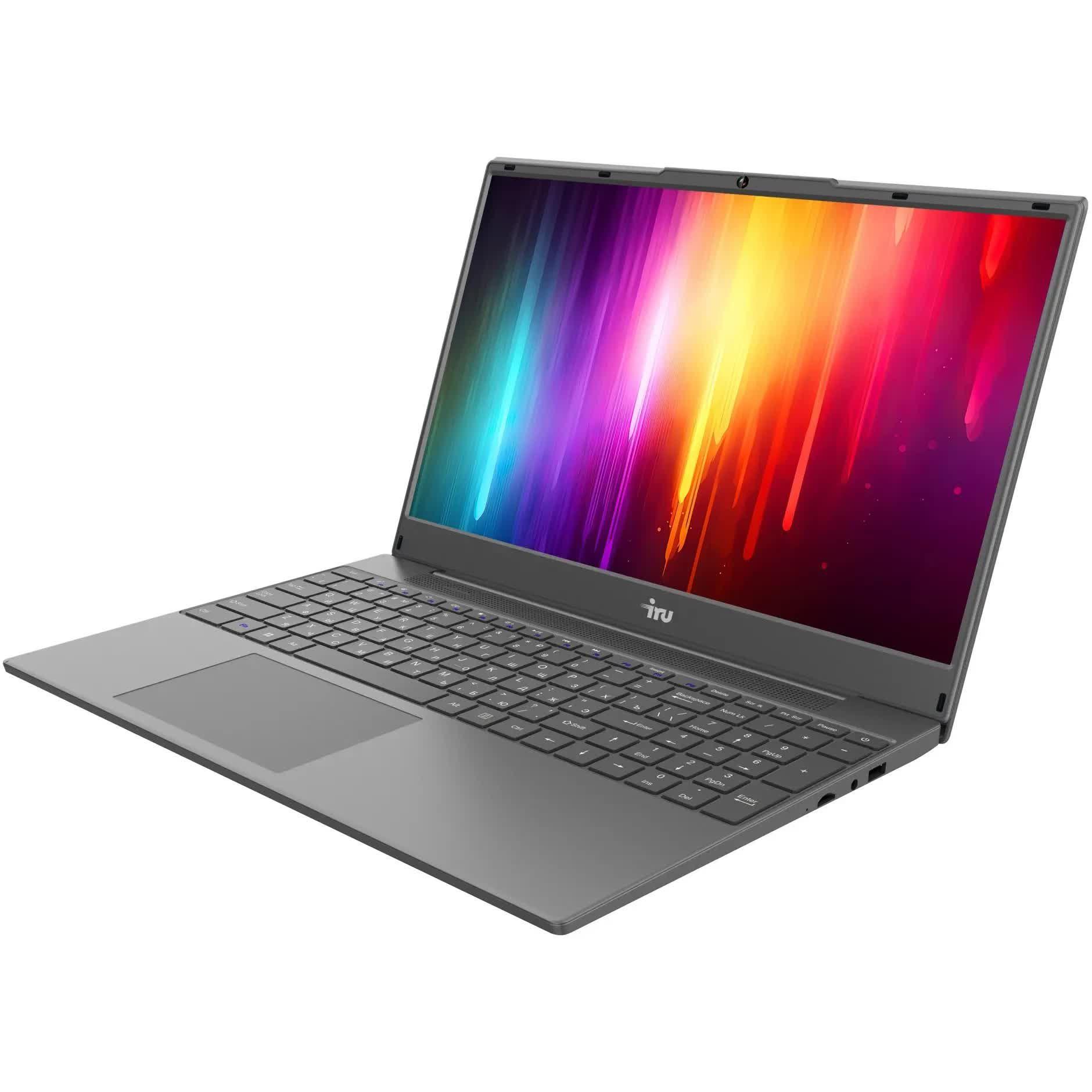 iRU Tactio 15PHC Ноутбук 15.6", AMD Ryzen 5 5500U, RAM 16 ГБ, SSD 512 ГБ, AMD Radeon RX Vega 7, Windows Pro, (2017337), черный, Русская раскладка