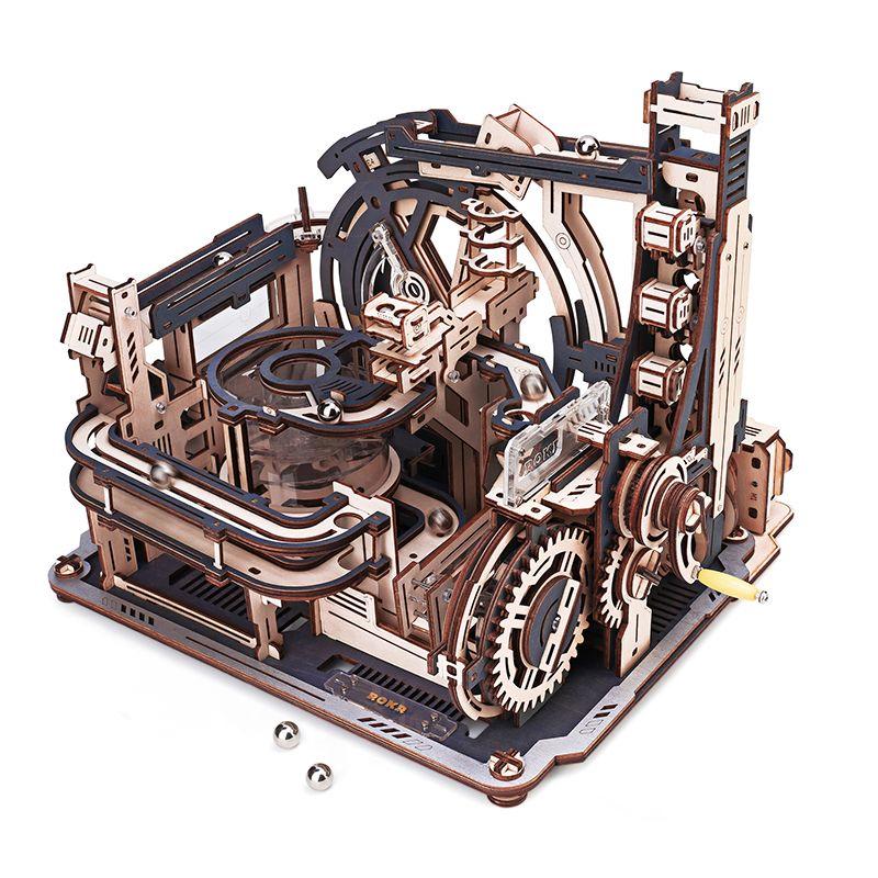 3D Деревянный конструктор - Космодром Серпантин с шариками Robotime ROKR 472 дет 31*25*23 см LGAС01