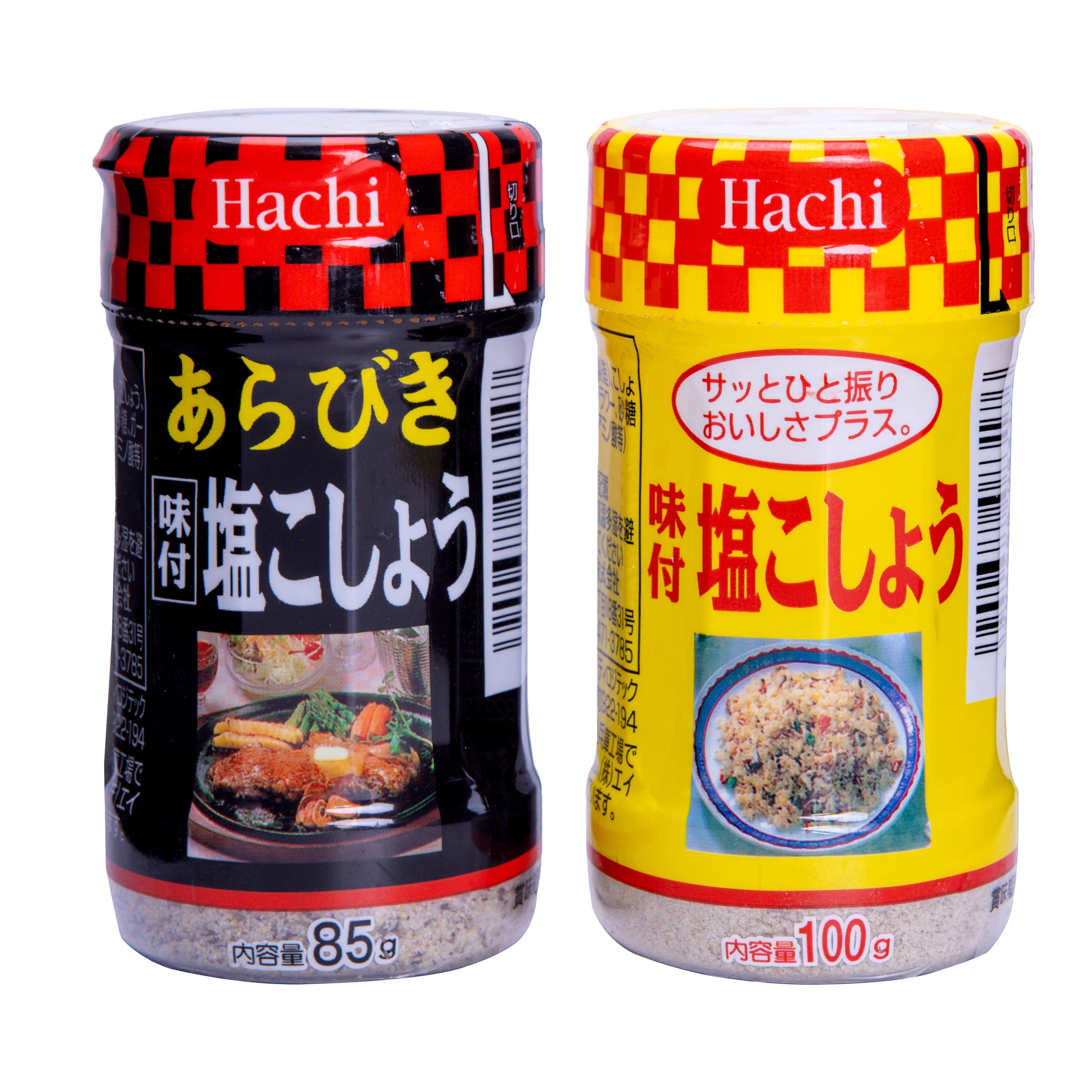 Японская приправа Hachi "Соль и перец" (2 штуки в наборе) 185гр., Hachi-shokuhin Co., Ltd., Япония