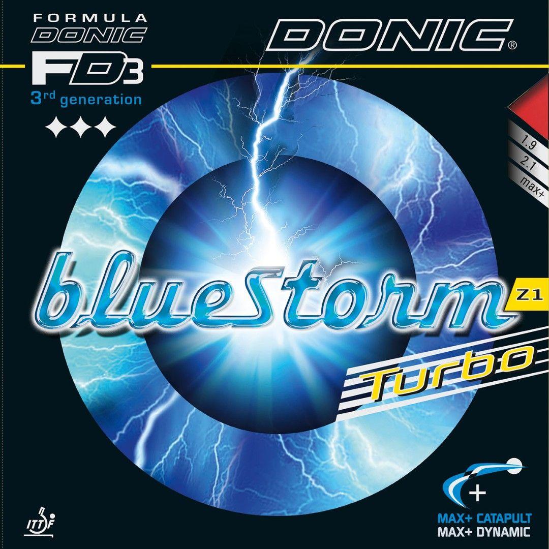 Накладка Donic Bluestorm Z1 Turbo (COLORED) Голубой 1.9