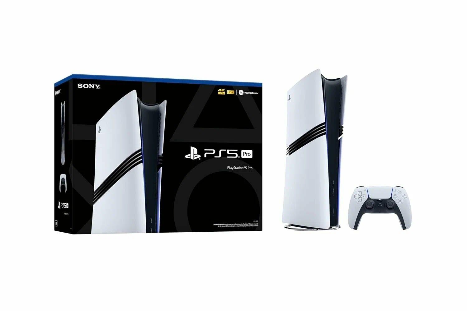 Игровая приставка PS5 Pro без дисковода, White