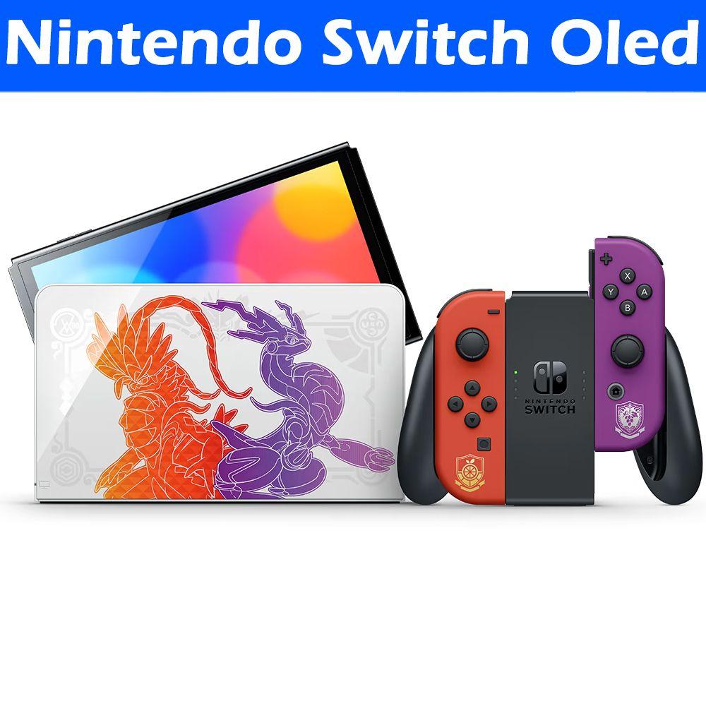 Игровая приставка Nintendo Switch OLED 64 ГБ, Pokemon Edition, Красно-синий