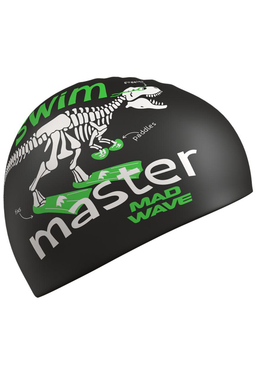 Шапочка для бассейна Mad Wave Swim master big, увелич. размер, Black, M0554 27 0 01W