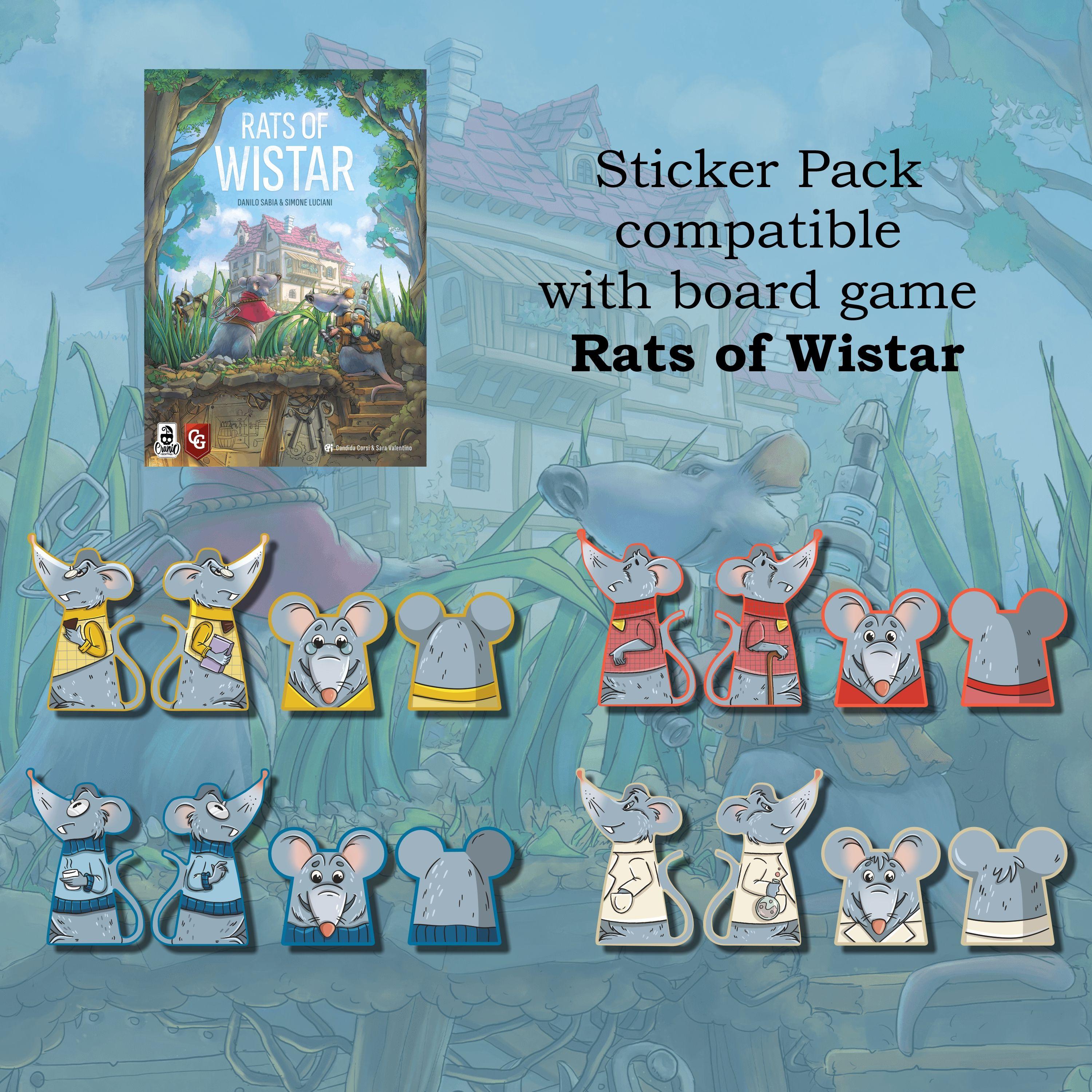 Holy Stickers | Стикерпак для настольной игры Rats of Wistar (Побег из Вистара)