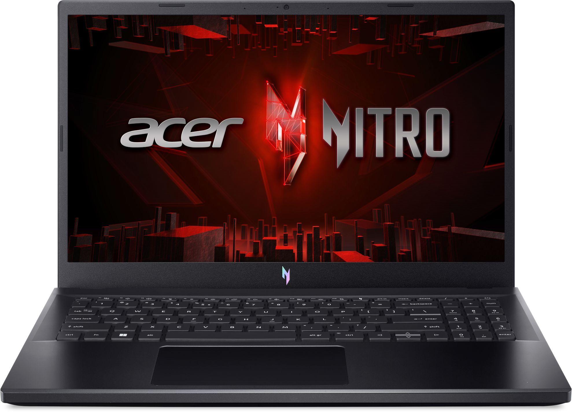 Acer Nitro V ANV15-51-55MP Игровой ноутбук 15.6", Intel Core i5-13420H, RAM 16 ГБ, SSD 512 ГБ, NVIDIA GeForce RTX 3050 (6 Гб), Без системы, (NH.QN9CD.007), черный, Русская раскладка