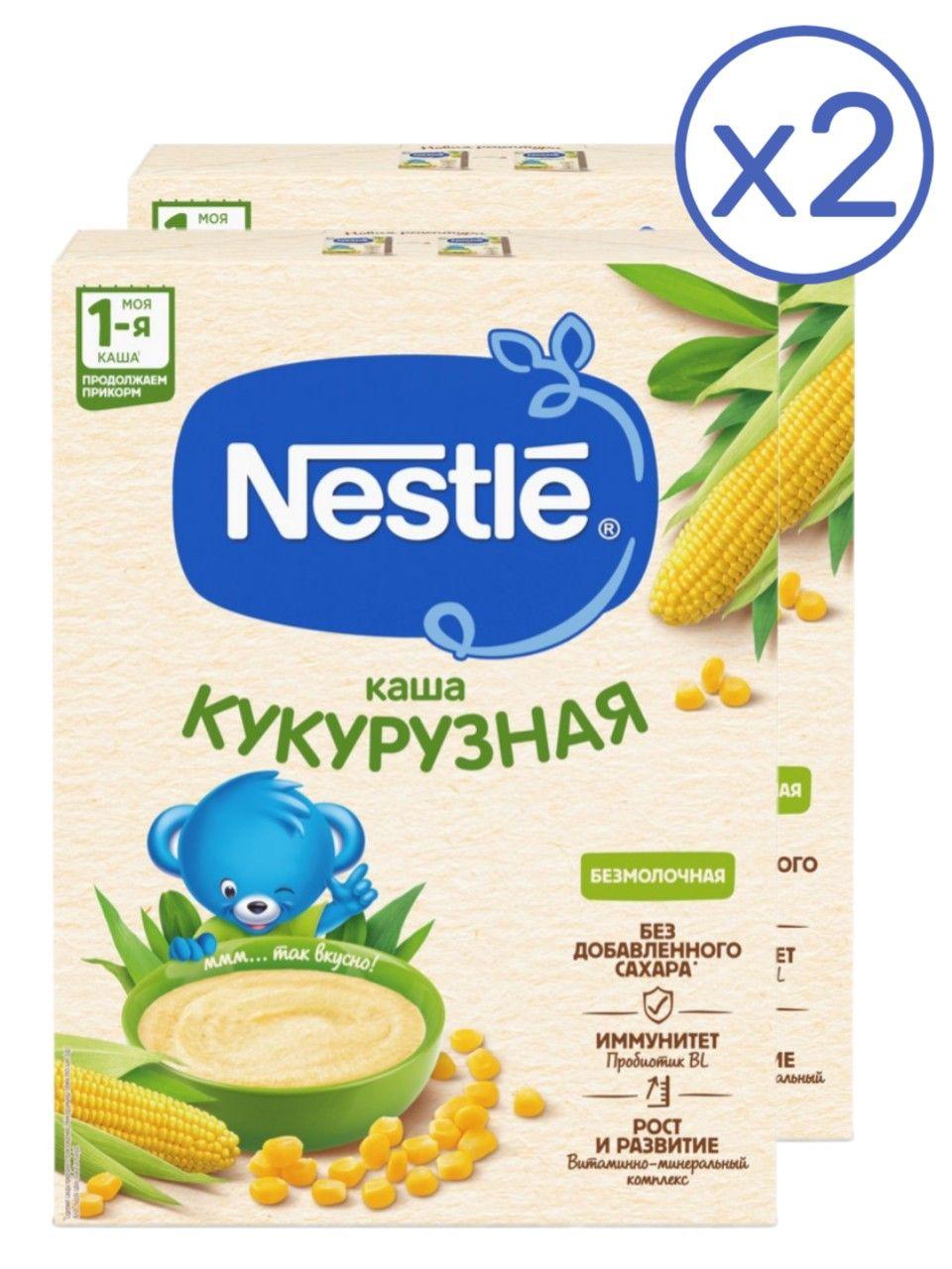 Каша Nestle безмолочная кукурузная с 5 месяцев 200 г 2 шт