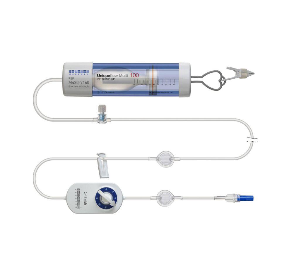 Помпа микроинф. Uniqueflow Multi c рег. ск. (ск. инф. 2,4,6,8,10,12,14 мл/час; рез.балл.100 мл)
