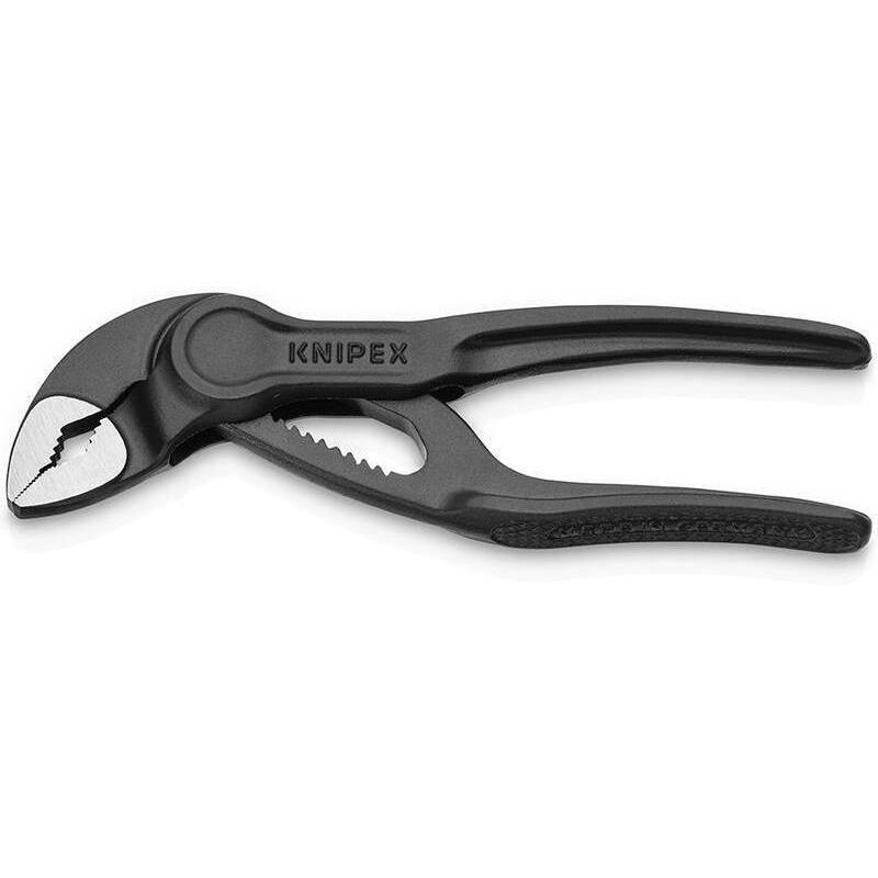 Клещи переставные сантехнические KNIPEX COBRA XSKN-8700100 с фиксатором, черные, 100мм