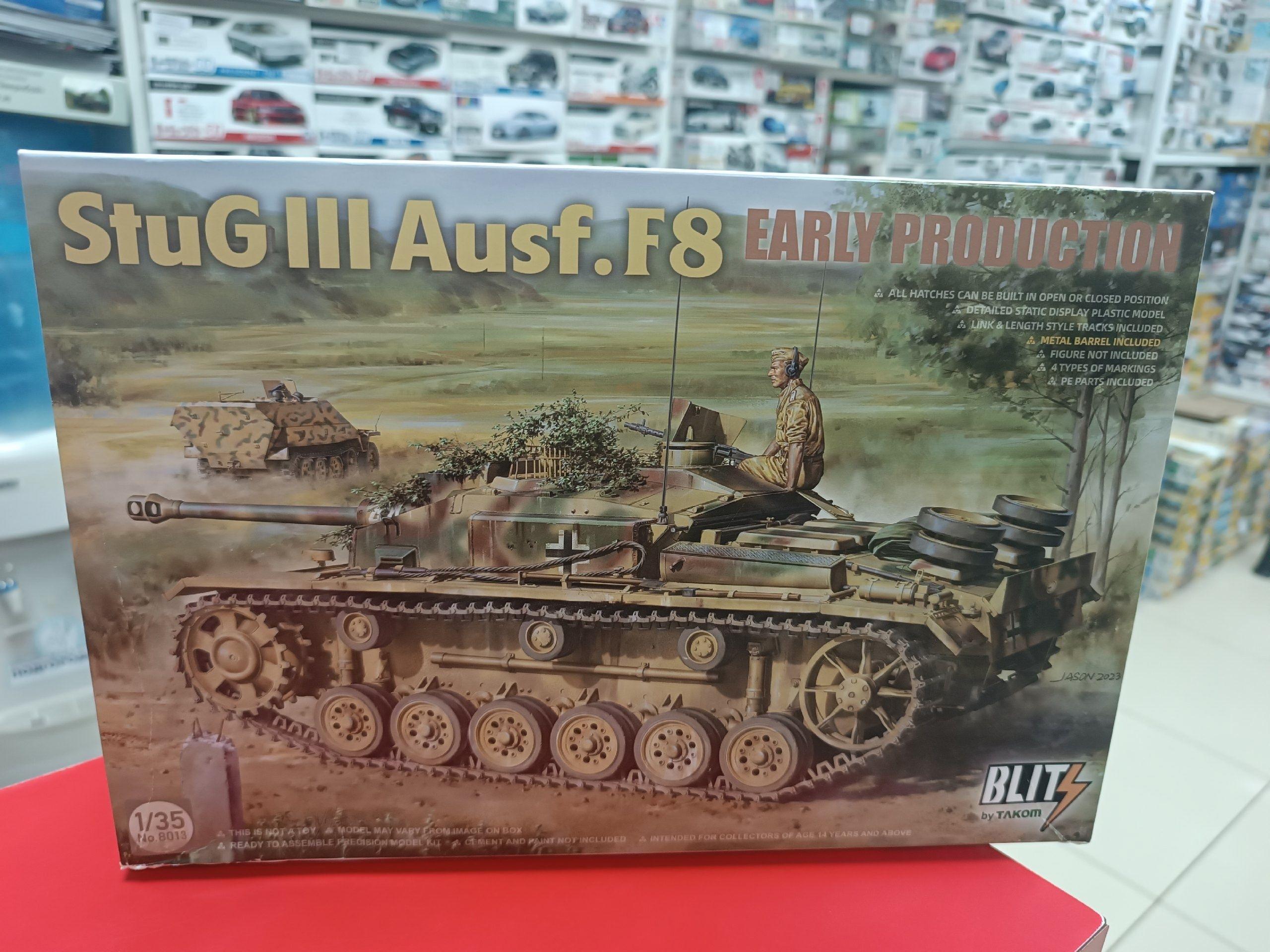 8013 Stug III Ausf.F8 (Раннее производство) Takom 1:35 Сборная модель