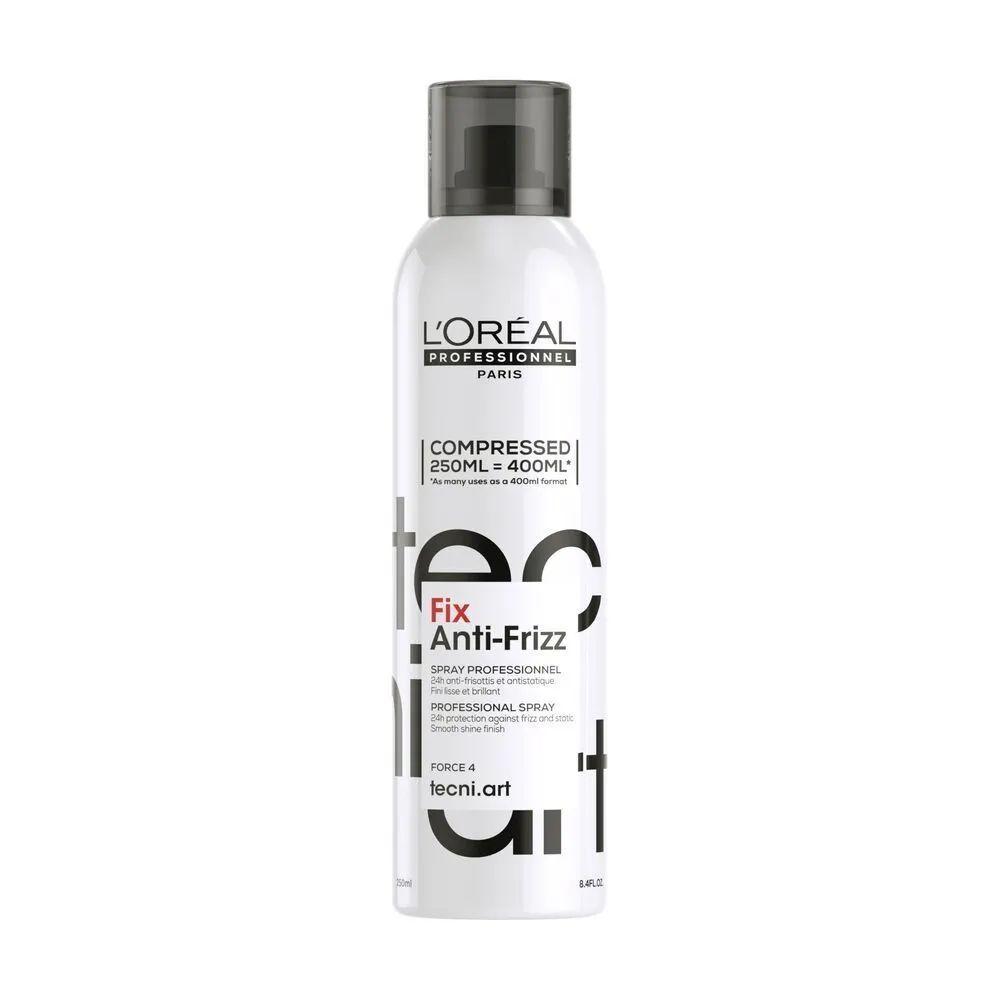 L'Oreal Professionnel Tecni Art Fix Anti-Frizz 4 Спрей сильной фиксации, с защитой от влаги и уф-лучей, 250 мл