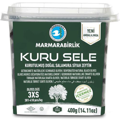 Вяленые маслины корзинные, сухие, серия "Kuru Sele", MARMARABIRLIK, калибровка 3XS, 400 гр