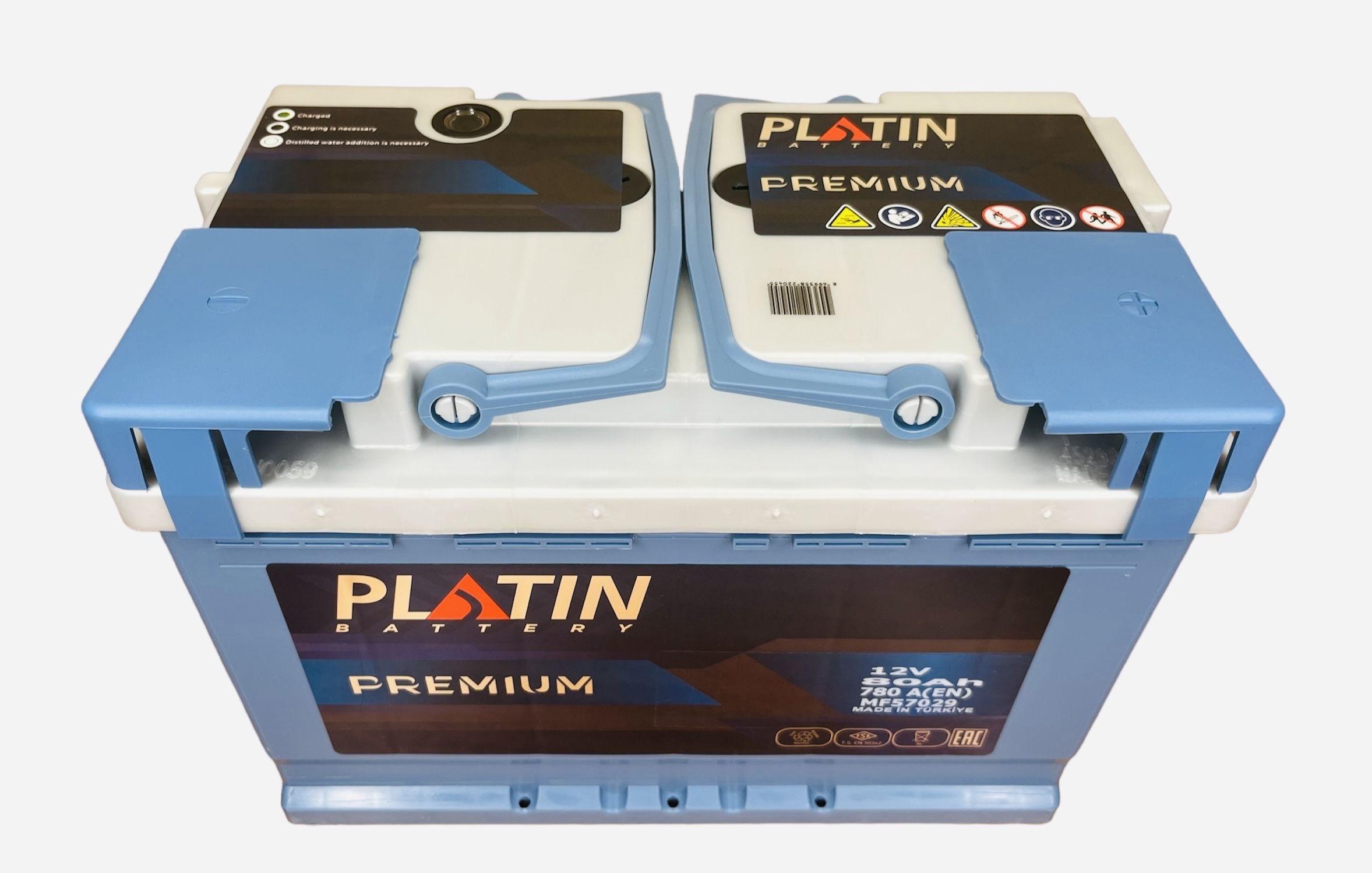 PLATIN | Аккумулятор автомобильный Platin Premium 80 Ач 780 A о.п. L3 278х175х190