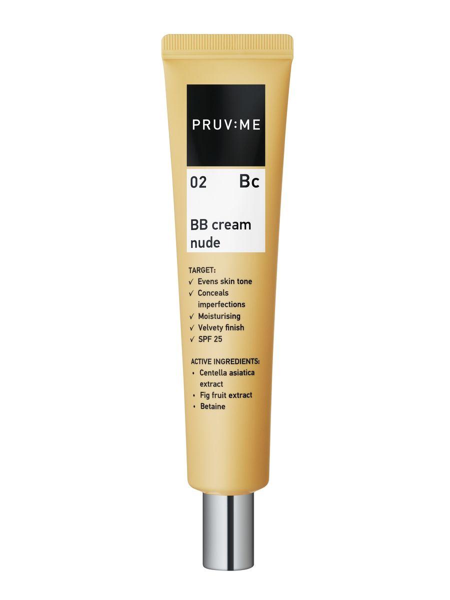 PRUV:ME | PRUV:ME Bc 02 BB Cream Nude ВВ Крем для лица SPF 25, 45 мл, 02 натурально-бежевый