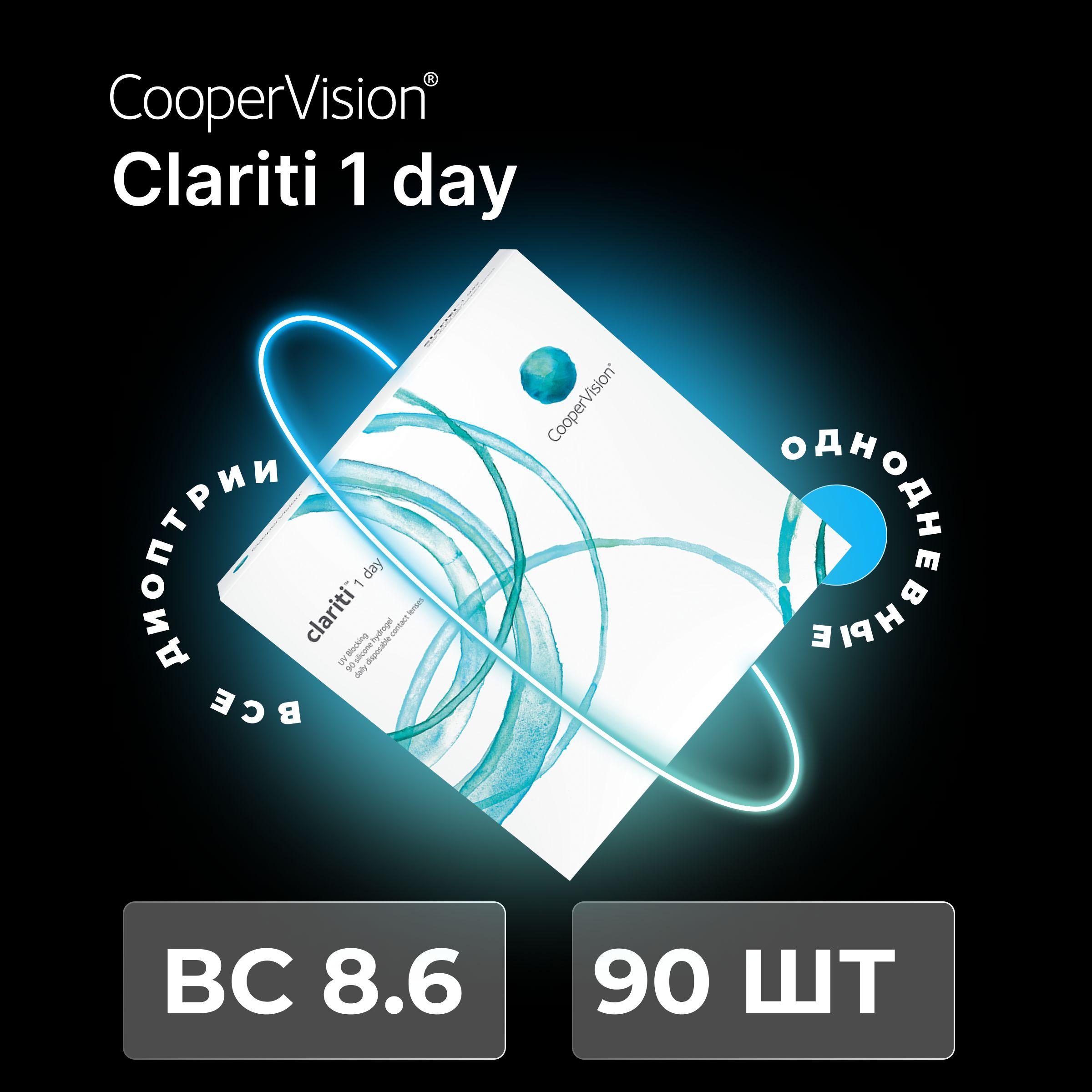 CooperVision clariti 1-day (90 линз) -1.00 R 8.6