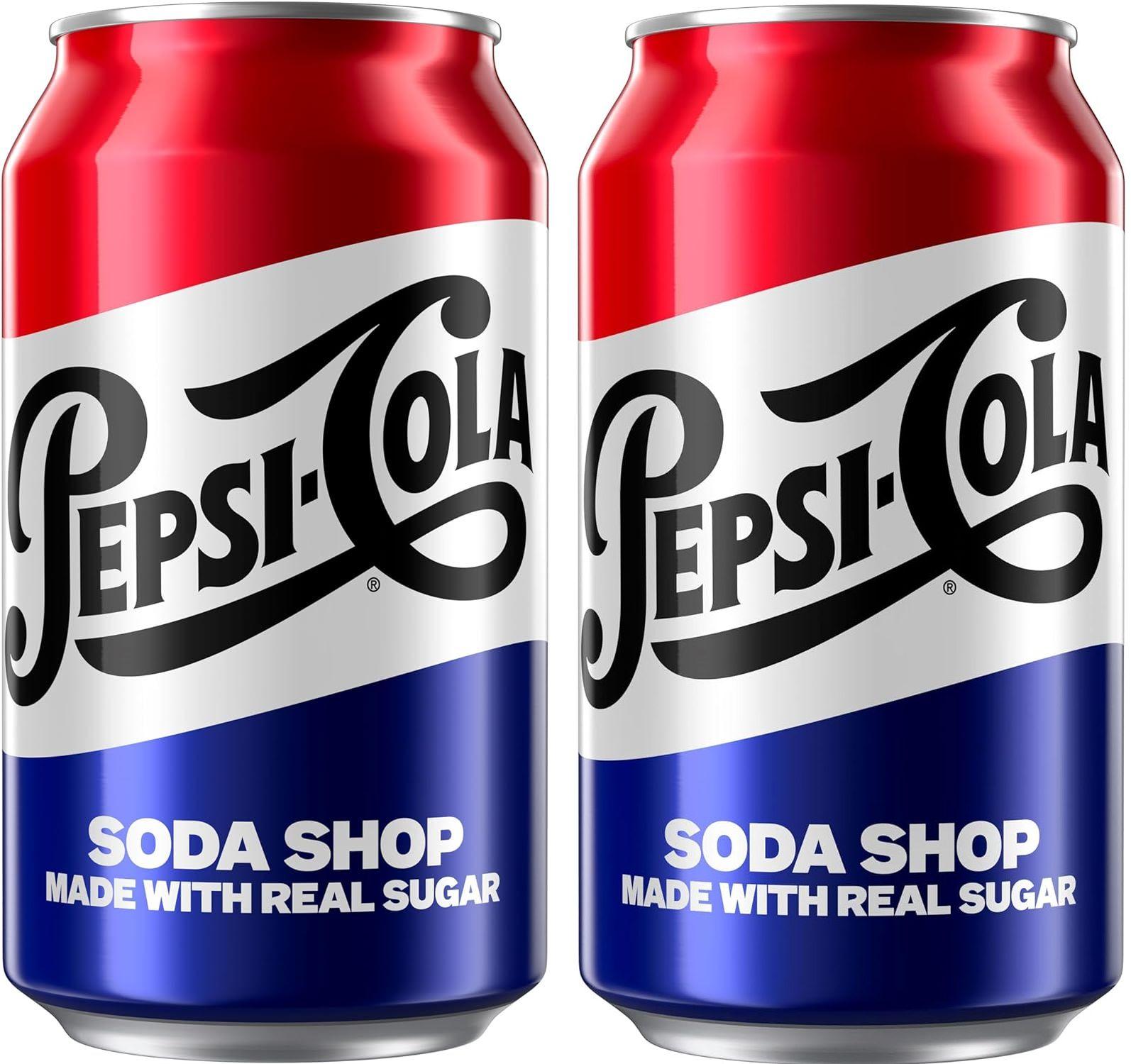 Газированный напиток Pepsi-Cola Real Sugar, 2 шт x 355 мл, США