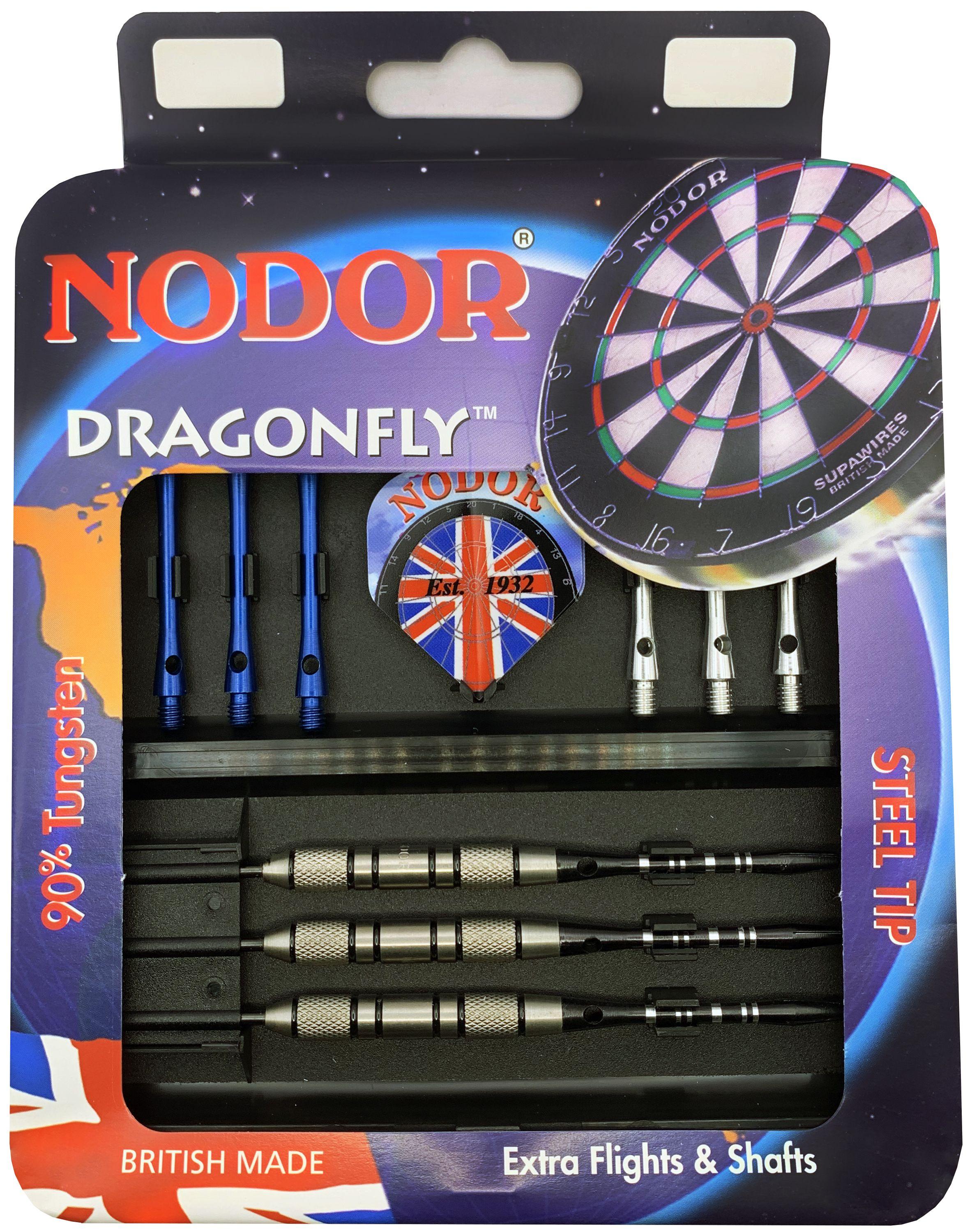 Nodor | Вольфрамовые 90% дротики 28гр Nodor Dragonfly steeltip и аксессуары для игры в Дартс