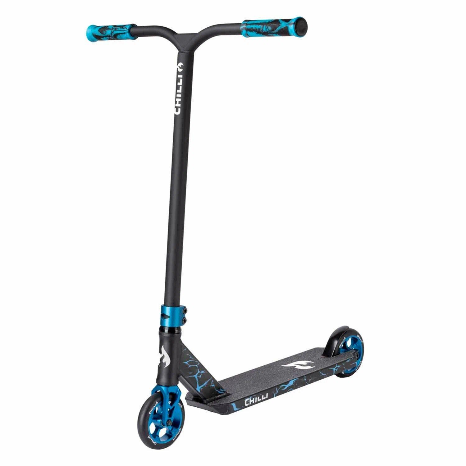 Самокат Chilli Pro Scooter Reaper Reloaded V2 Blue (117-22), цвет Черный-Синий