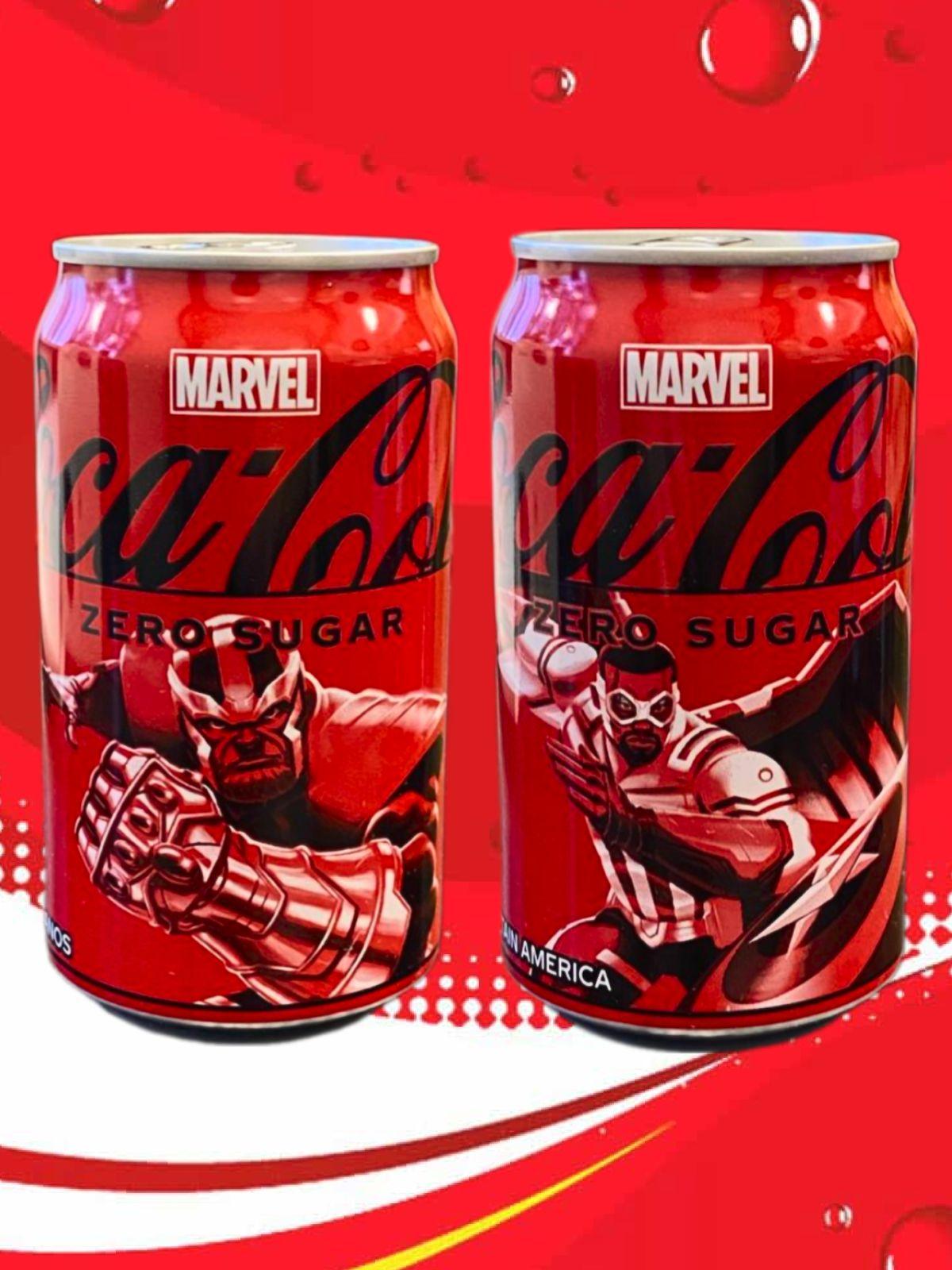 Напиток газированный Coca-Cola Marvel Zero Sugar / Кока-Кола Марвел без сахара, 2 x 350 мл.