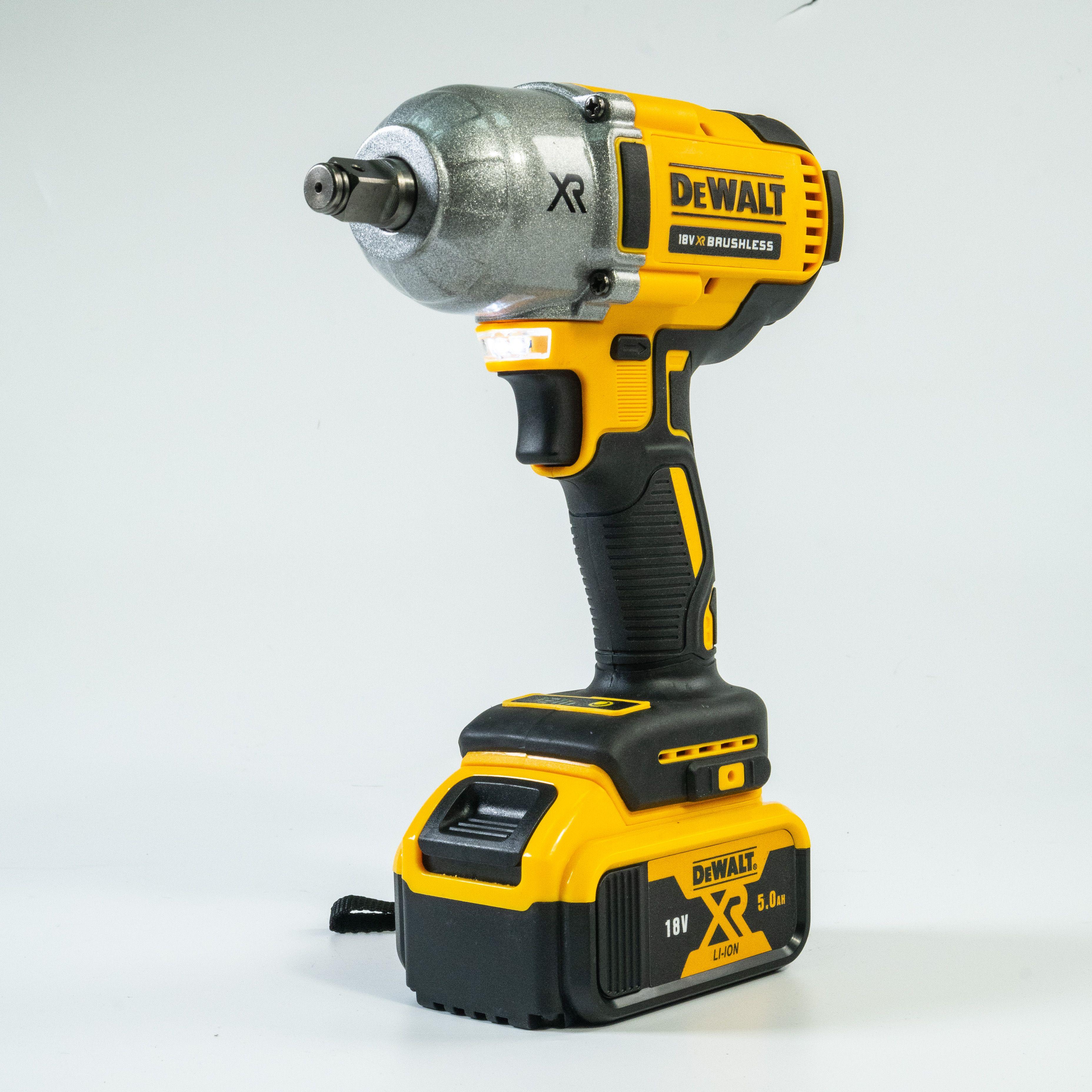 Dewalt, гайковерт аккумуляторный ударный, DCF894, от аккумулятора, 18 В, 600 Нм, 2 акб