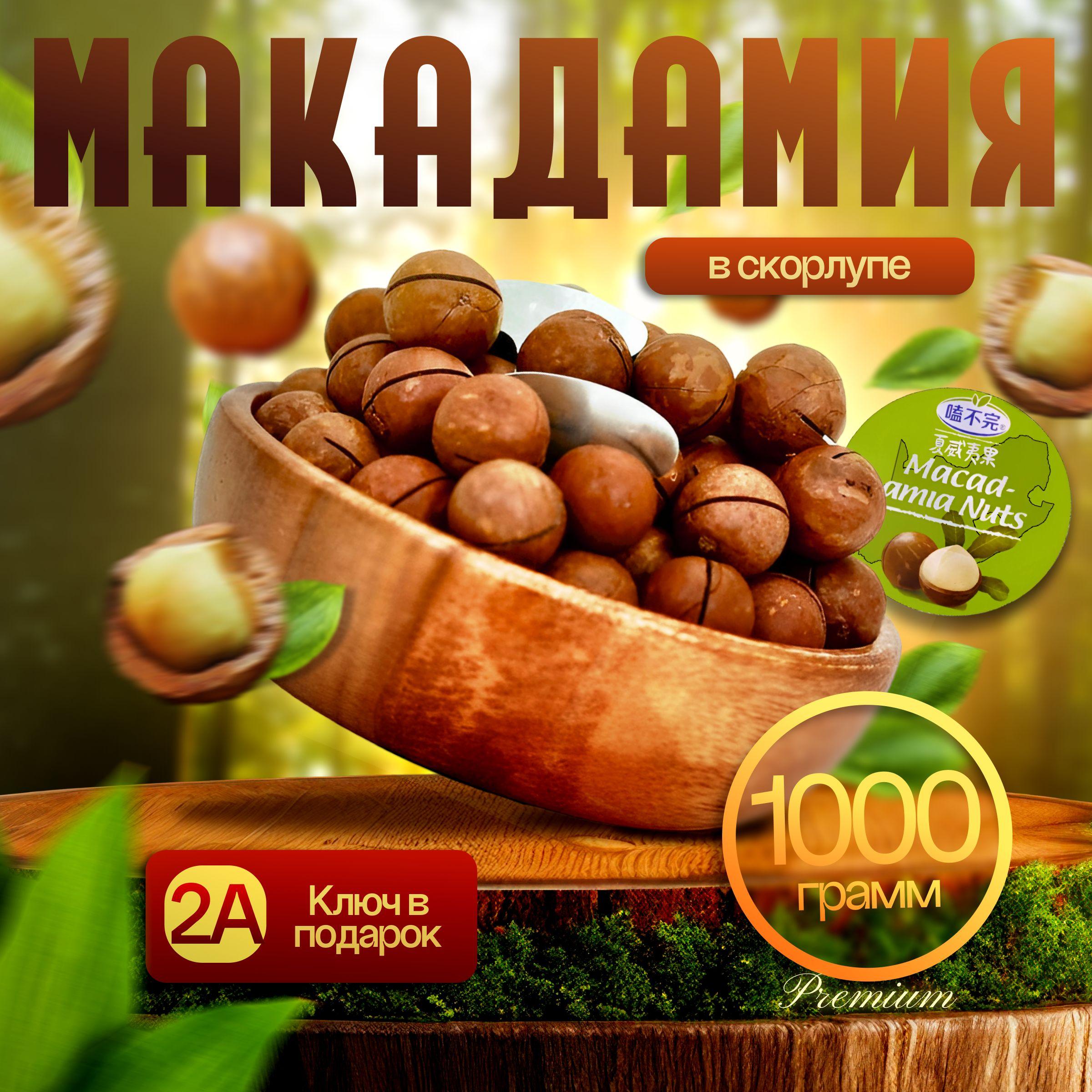 Макадамия орех в скорлупе 1кг, Macad-amia Nuts