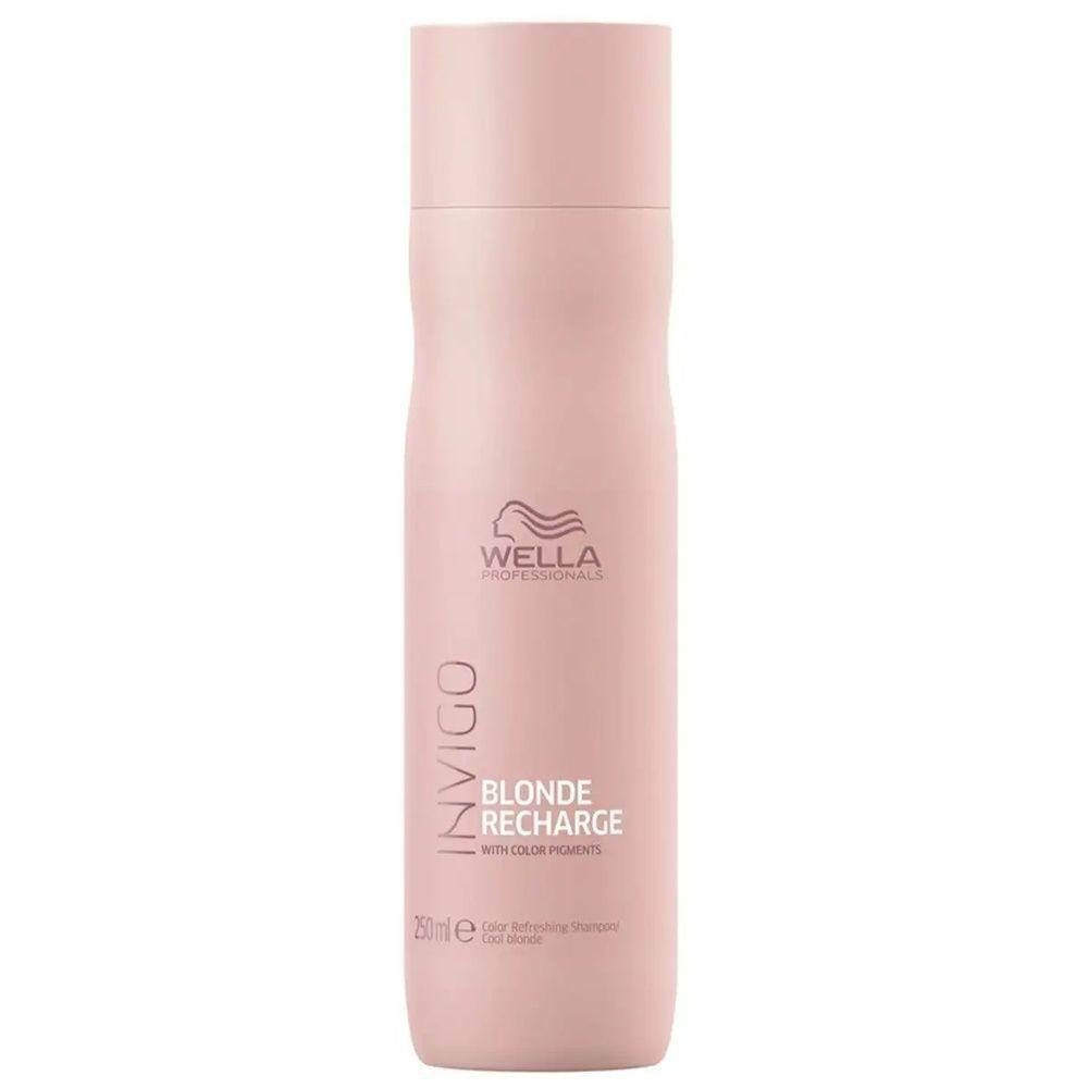 Wella Professionals Оттеночный бальзам-уход для холодных светлых оттенков волос Invigo Blonde Recharge Color Refreshing Conditioner Cool Blonde, 250 мл