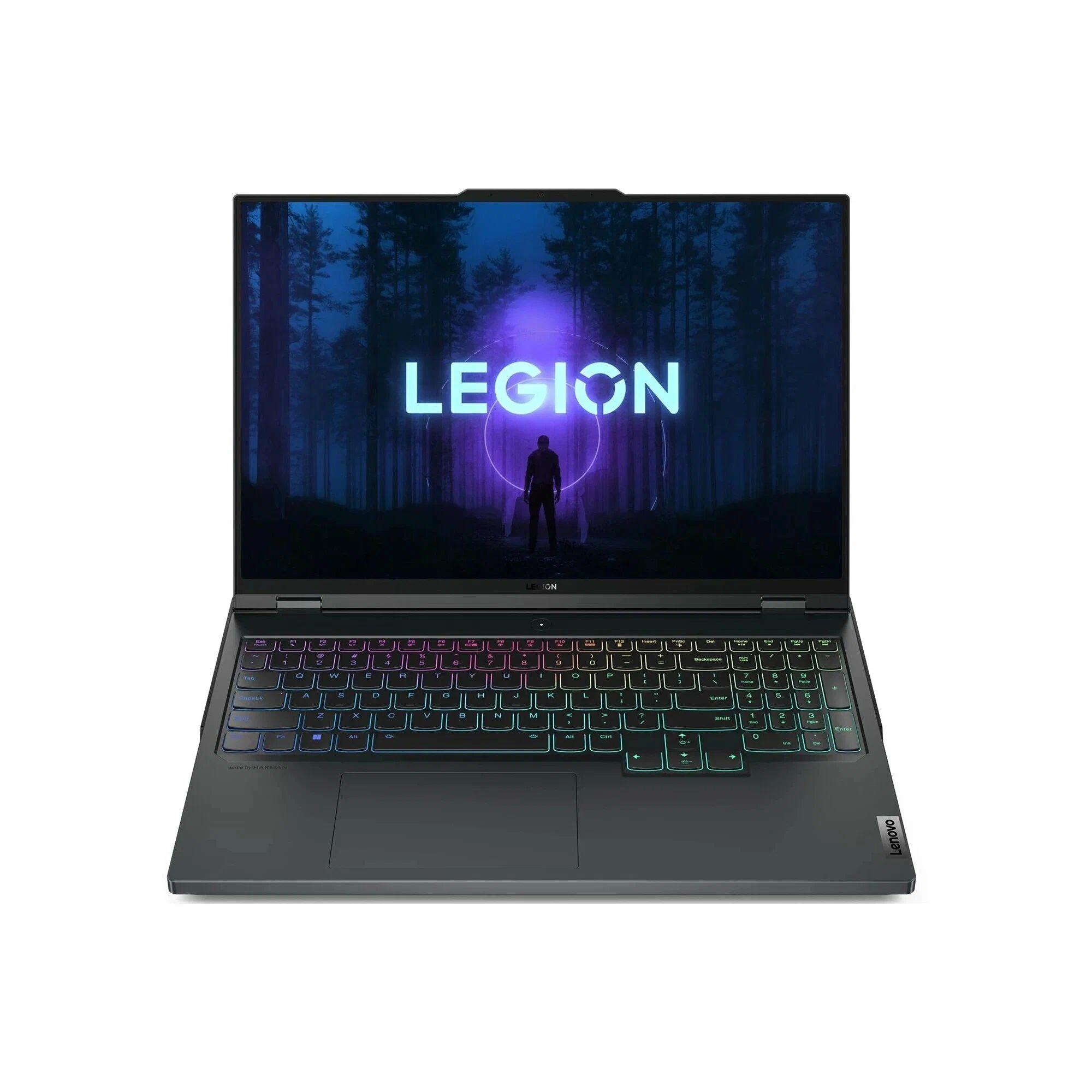 Lenovo Legion Pro 5 16ARX8 (82WM00CNUS) Игровой ноутбук 16", AMD Ryzen 7 7745HX, RAM 32 ГБ, SSD 1024 ГБ, NVIDIA GeForce RTX 4070 для ноутбуков (8 Гб), Windows Home, черный, Русская раскладка