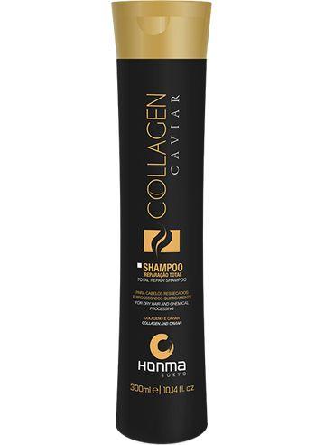 HONMA TOKYO Шампунь для волос восстанавливающий с экстрактом черной икры Collagen Caviar Shampoo, 300 мл.