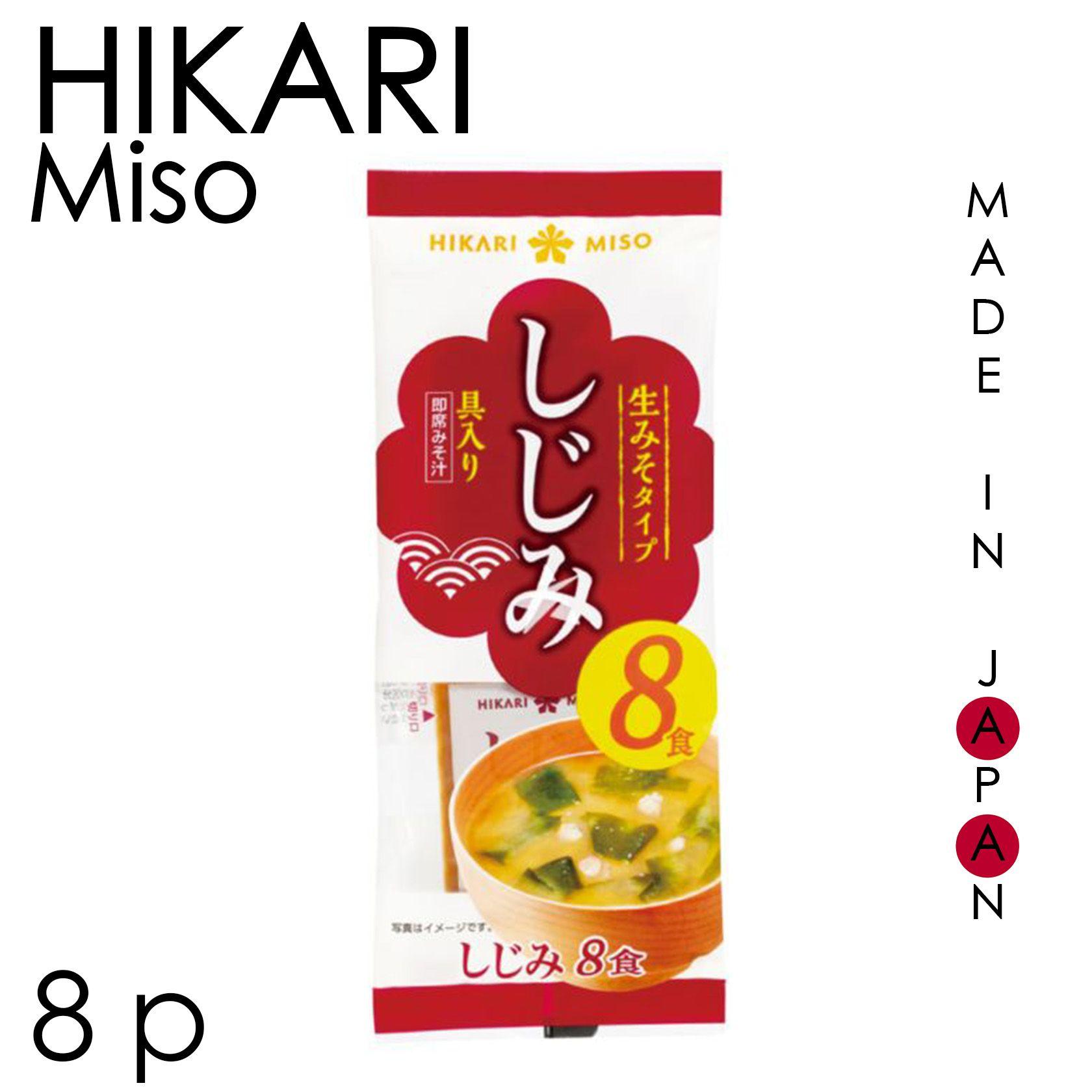 Мисо-суп со вкусом ракушек Сидзими, 8 порций, 132 гр, Hikari Miso, Япония