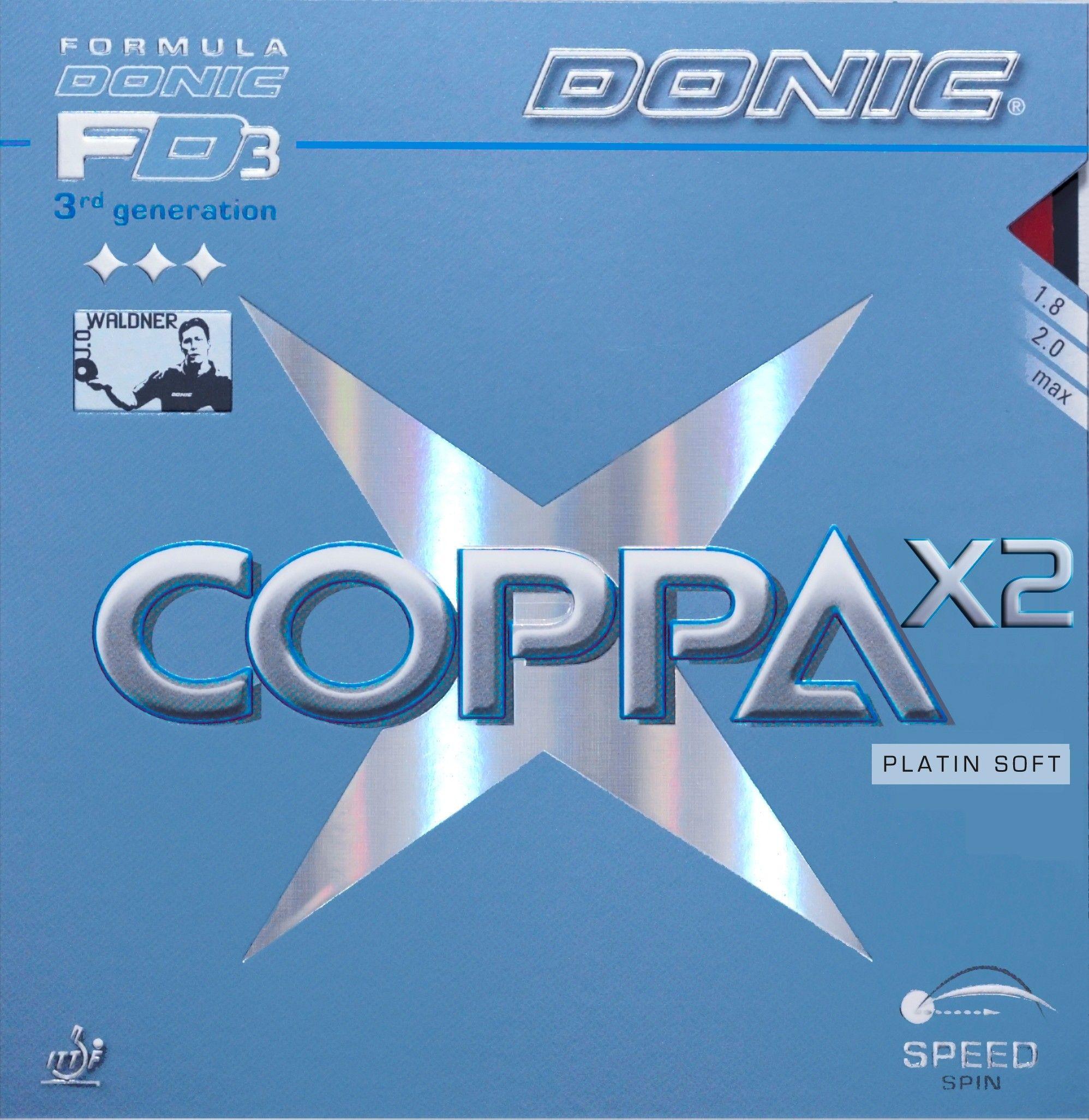 Накладка для ракетки Donic Coppa X2 Platin Soft 1.8 black