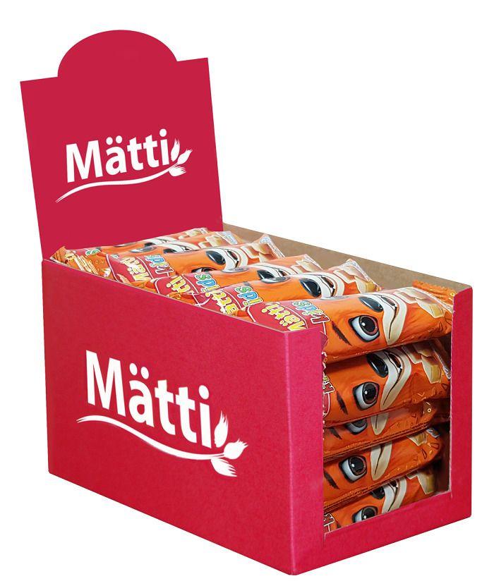 Matti | Батончик-мюсли МАТТИ злаковый, Карамель 24 гр/24 шт.