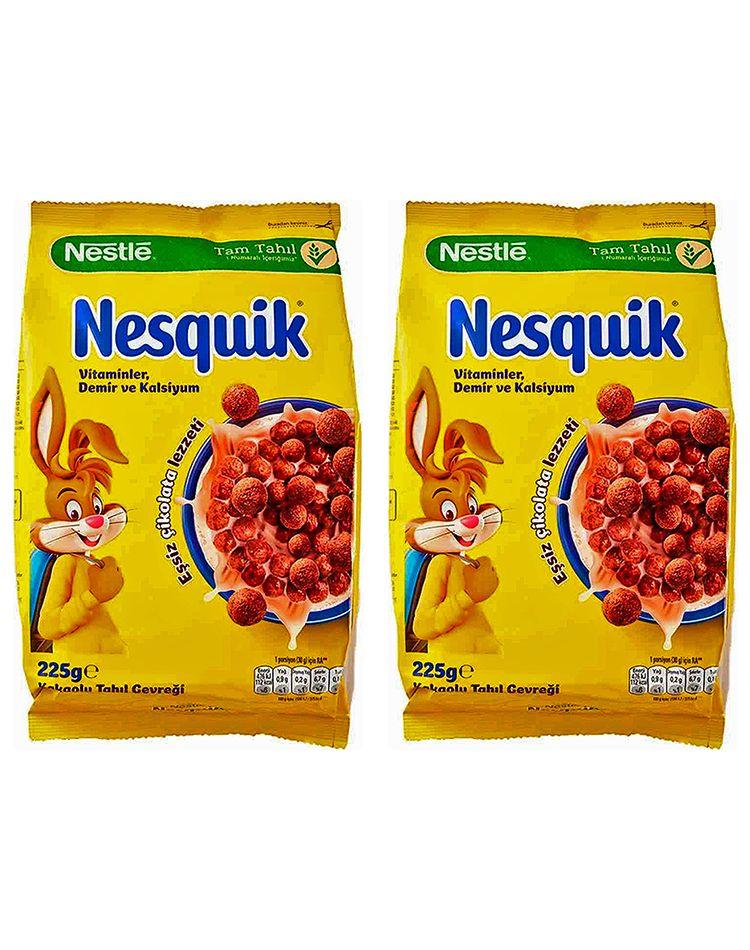 Готовый завтрак Nestle Nesquik Cereal, 2 уп по 225 гр