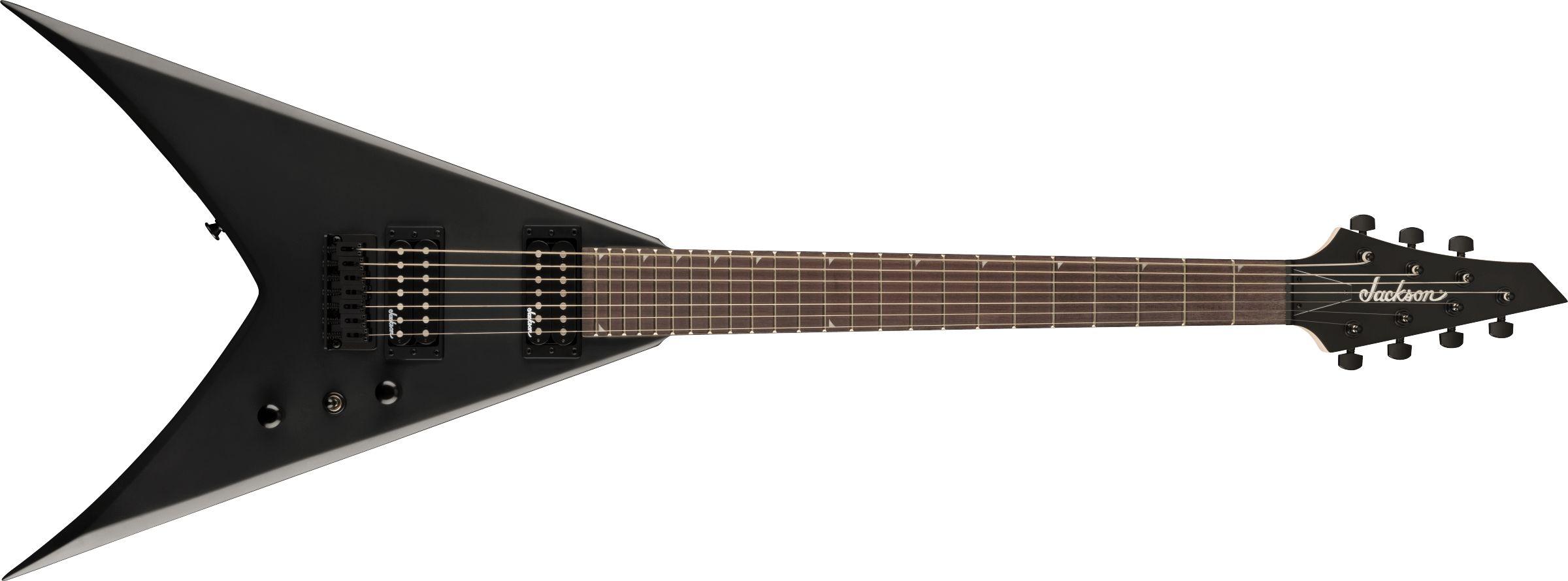 Jackson | Jackson Электрогитара JS Series King V JS22-7 KV HT, Satin Black 7-струнная, корпус Тополь