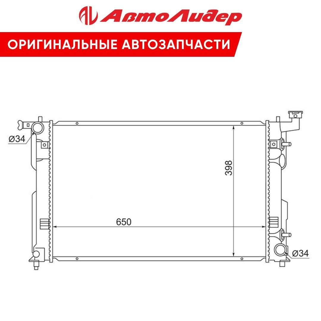 TI-GUAR Радиатор охлаждения, арт. TG-6481240, 1 шт.