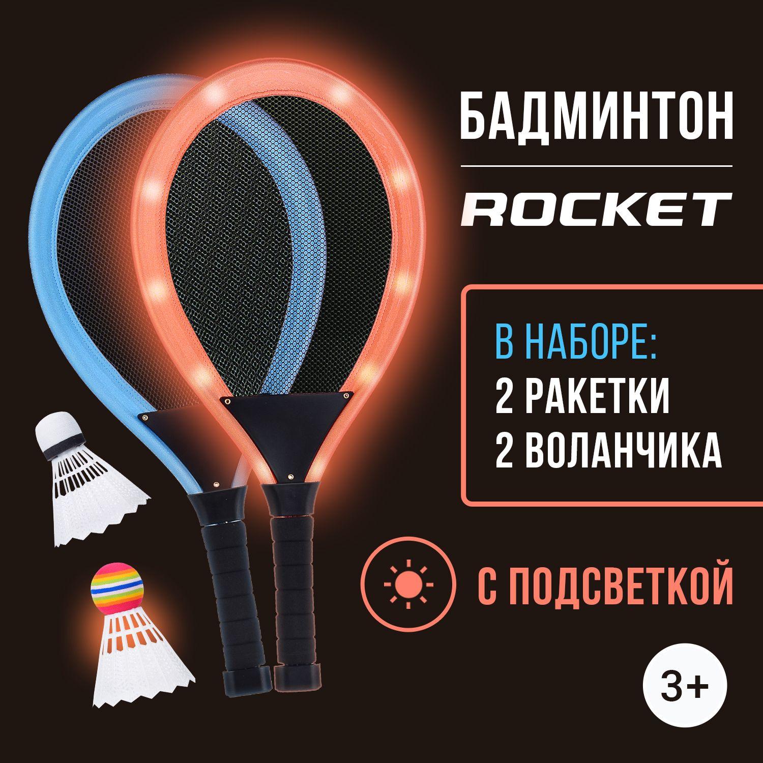 Набор ракеток 56 см. (2 ракетки, 2 волана), R0157-1 ROCKET