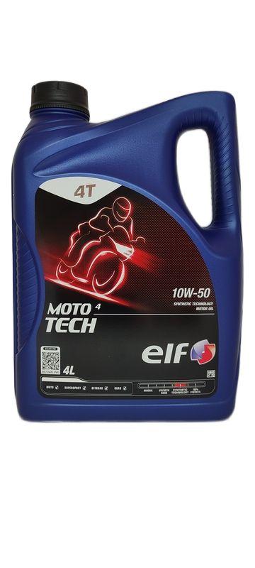 ELF Moto 4 Tech 10W-50 Масло моторное, Синтетическое, 4 л