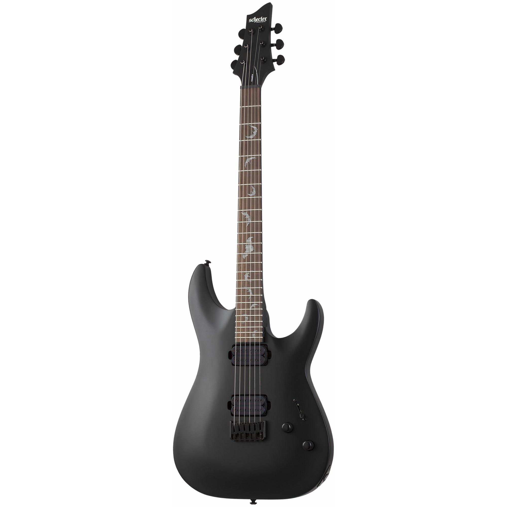 Schecter Электрогитара DAMIEN-6 SBK 6-струнная, корпус Красное дерево