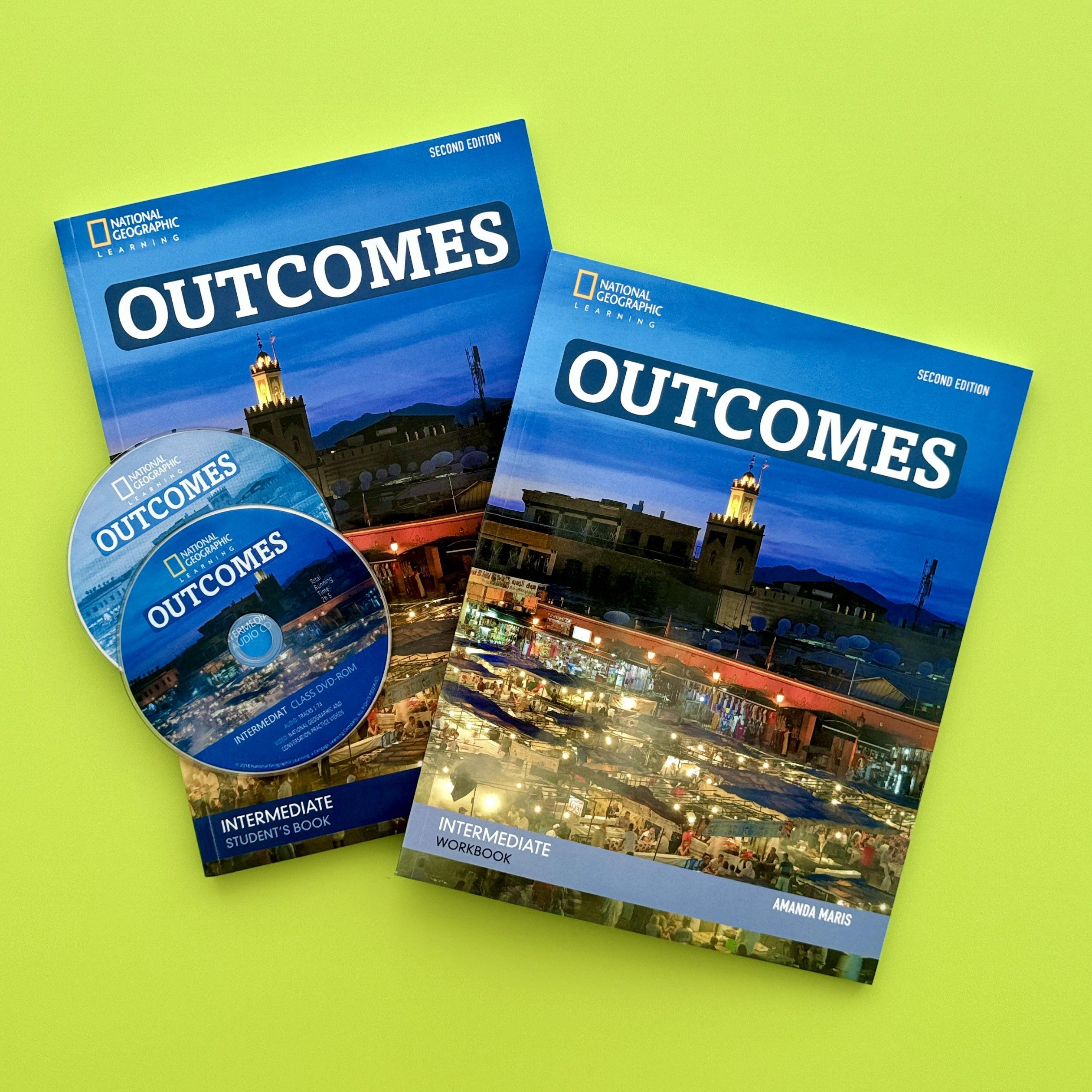 Outcomes Intermediate 2-nd edition: Student's book and Workbook (учебник и рабочая тетрадь, 2 книги) + CD-диск. National Geographic | Dellar Hugh, Уокли Эндрю