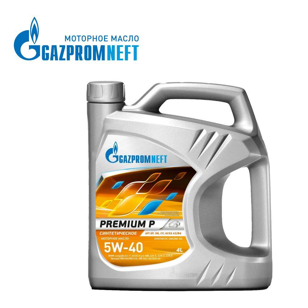 Gazpromneft Premium P 5W-40 Масло моторное, Синтетическое, 4 л