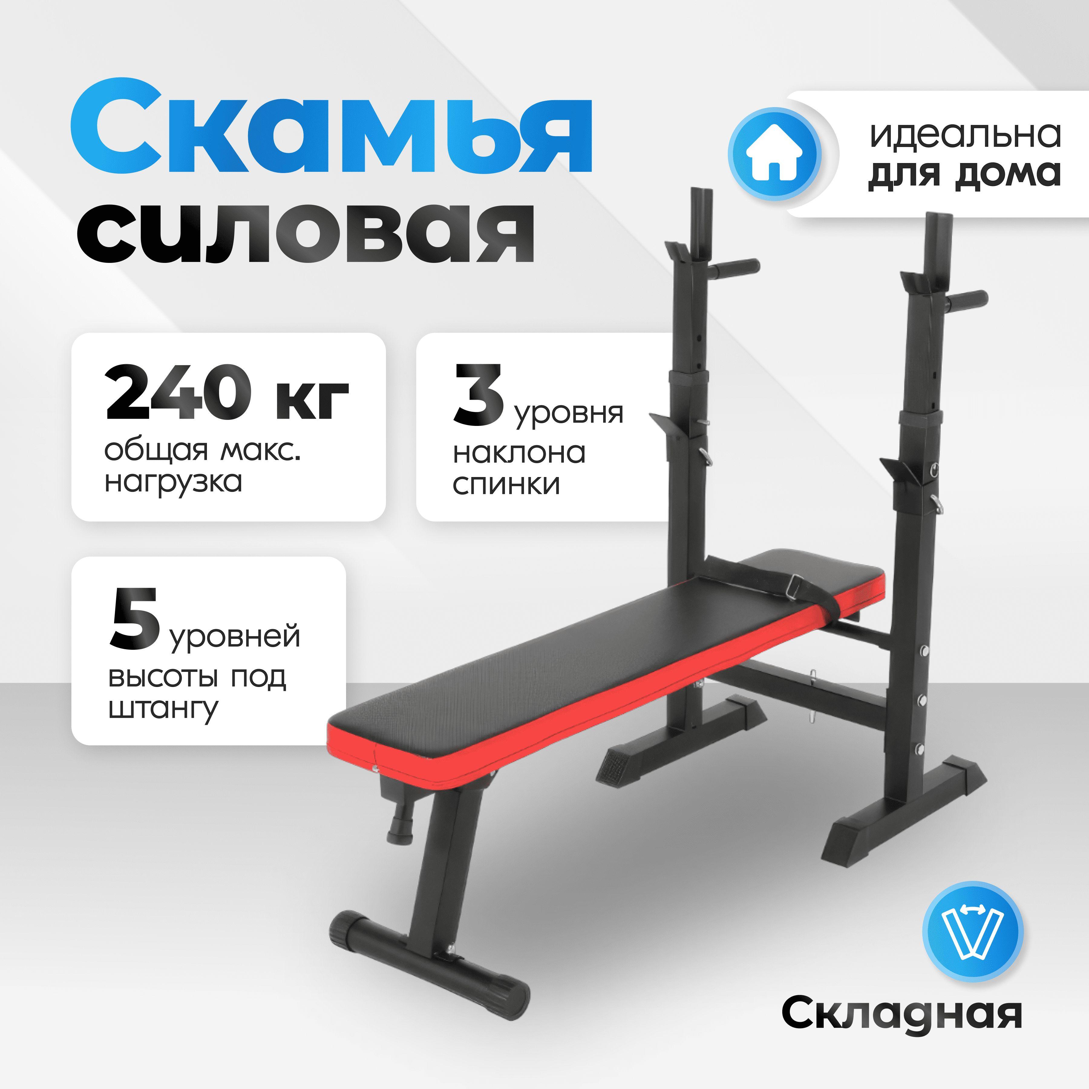 UNIX Fit Силовая скамья, длина: 119 см, ширина: 50 см